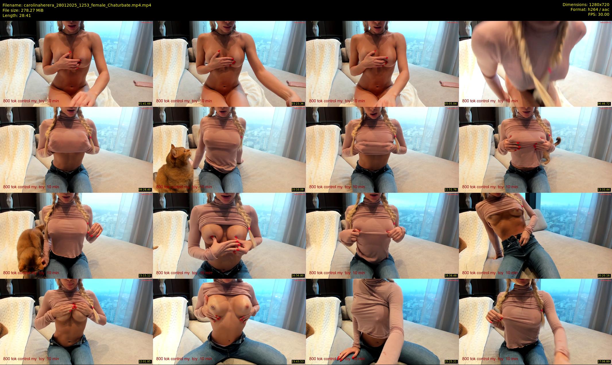 carolinaherera — 29 minute Chaturbate female cam show recording, 720p, Jan 28, 2025