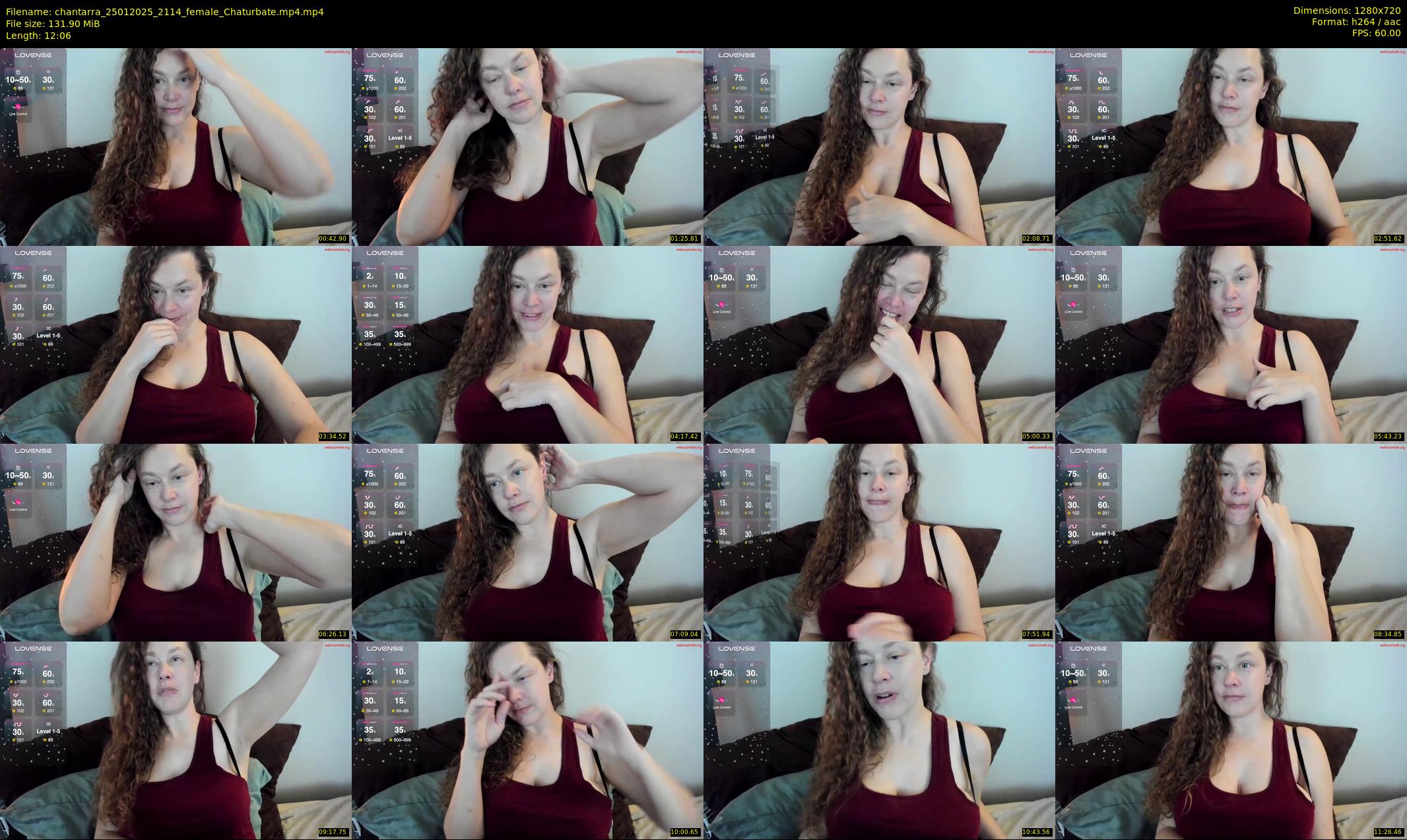 chantarra — 13 minute Chaturbate female cam show recording, 720p, Jan 25, 2025