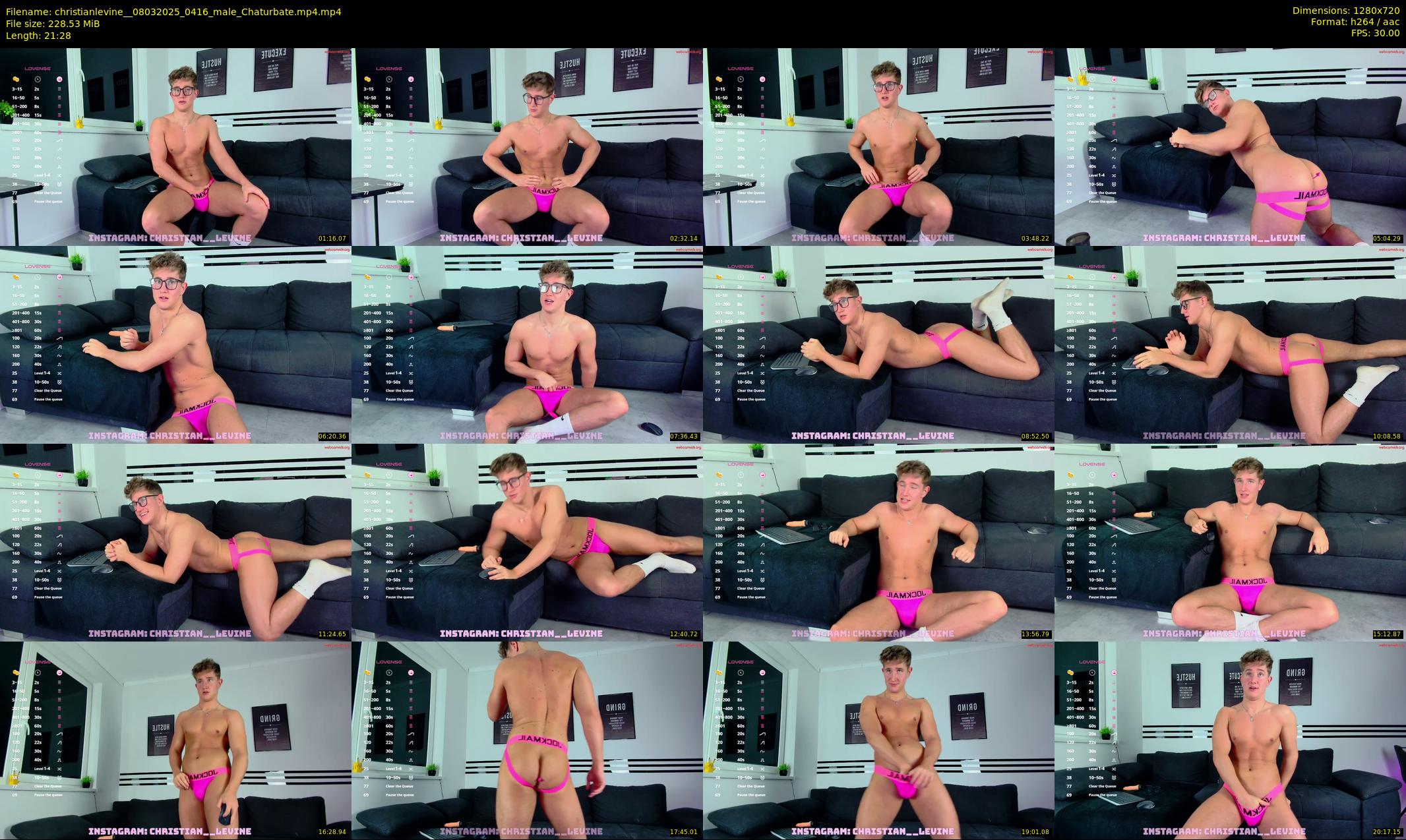 christianlevine_ — 22 minute Chaturbate male cam show recording, 720p, Mar 8, 2025