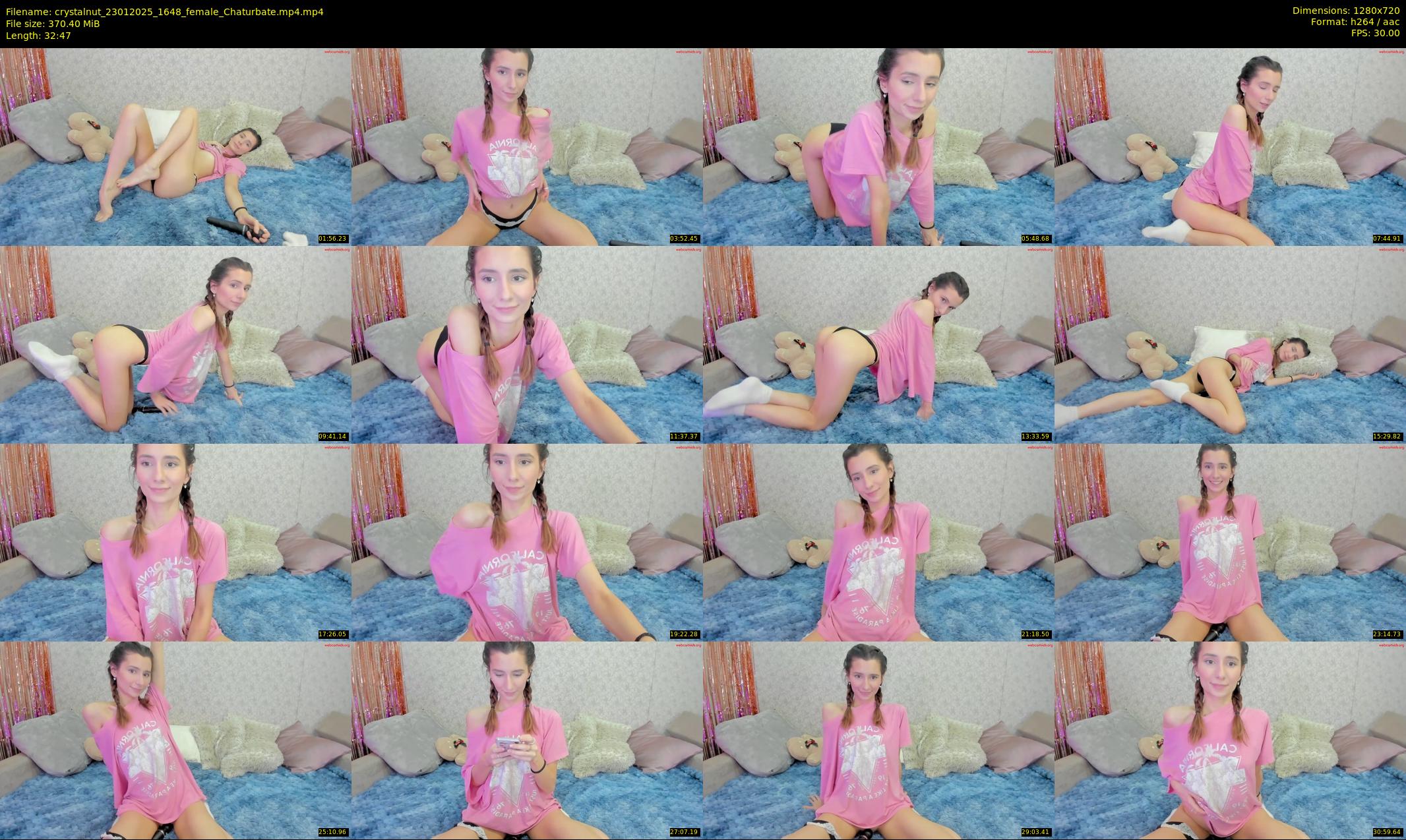 crystalnut — 33 minute Chaturbate female cam show recording, 720p, Jan 23, 2025