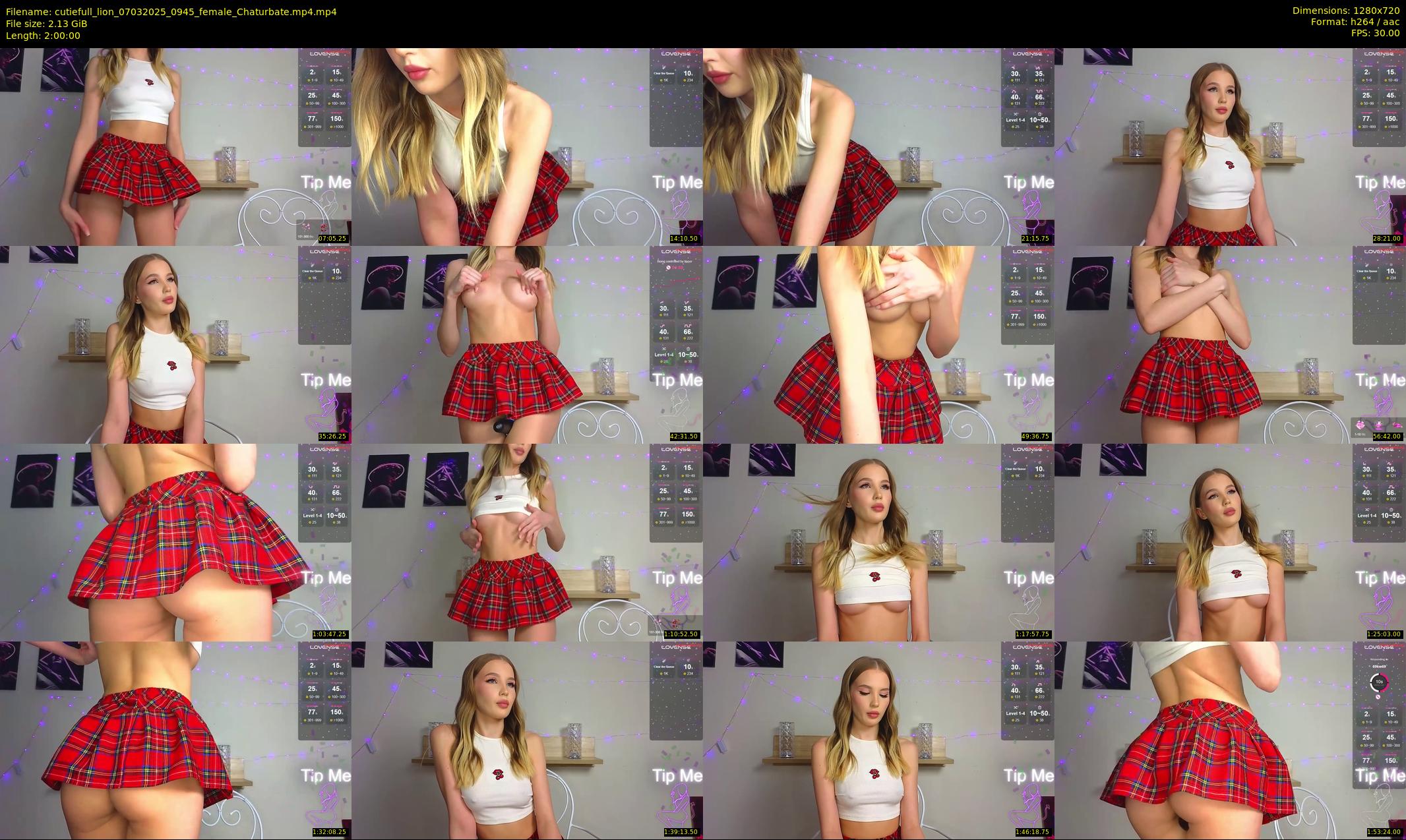 cutiefull_lion — 120 minute Chaturbate female cam show recording, 720p, Mar 7, 2025