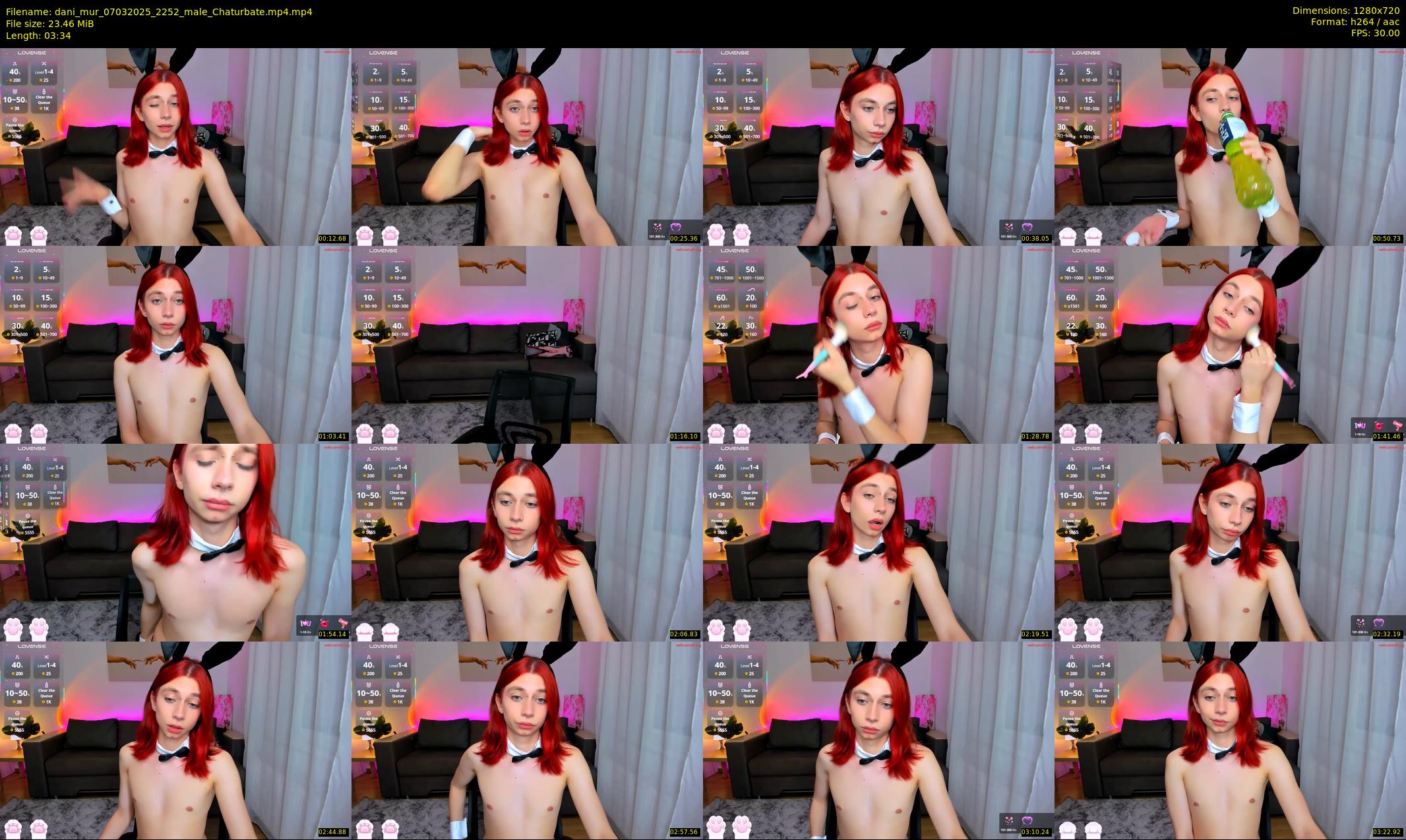 dani_mur — 4 minute Chaturbate male cam show recording, 720p, Mar 7, 2025