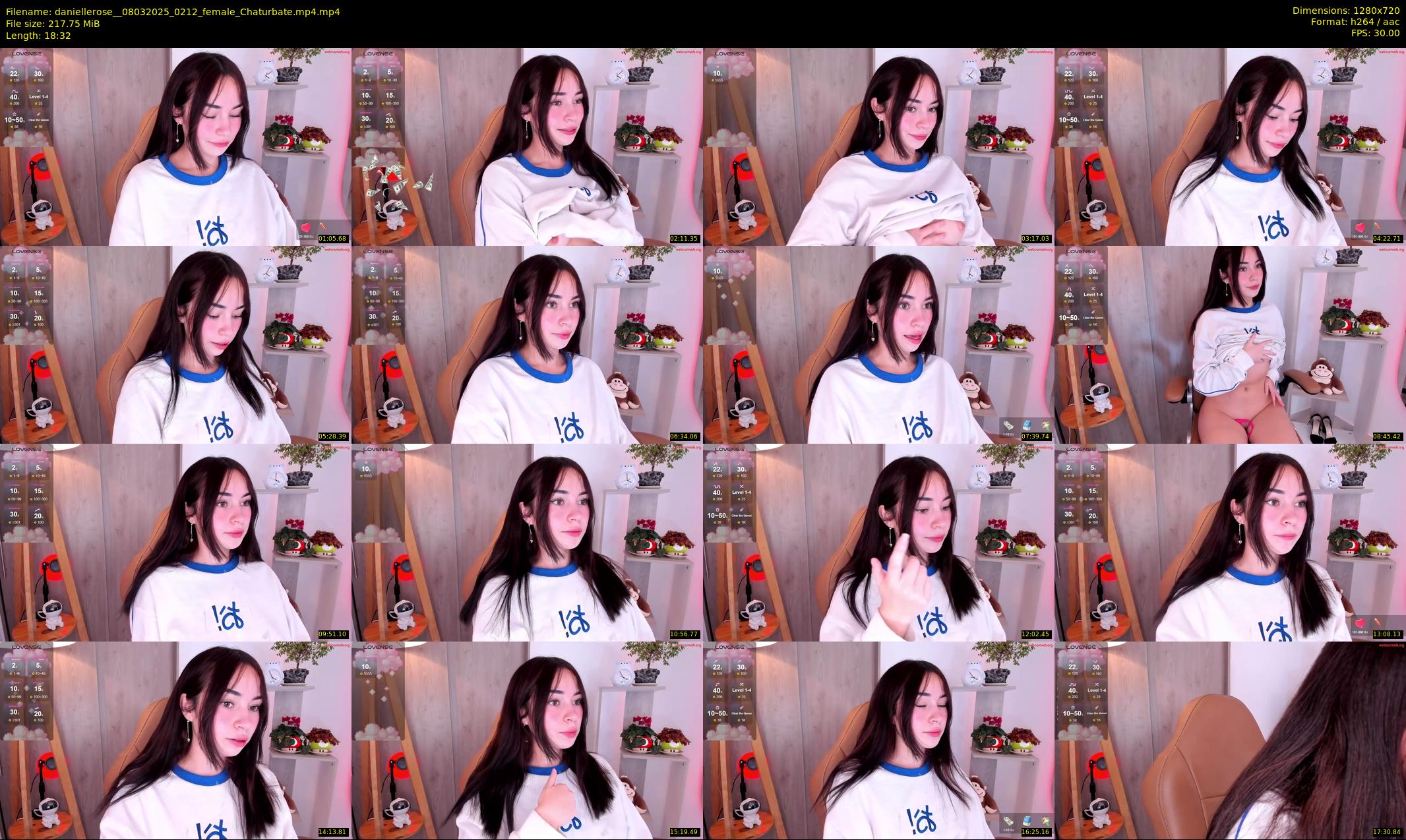 daniellerose_ — 19 minute Chaturbate female cam show recording, 720p, Mar 8, 2025