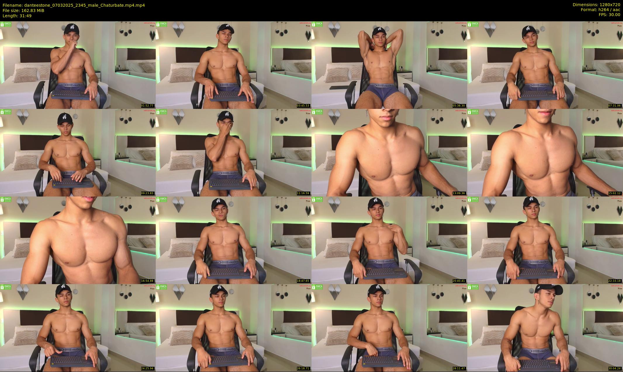 danteestone — 32 minute Chaturbate male cam show recording, 720p, Mar 7, 2025
