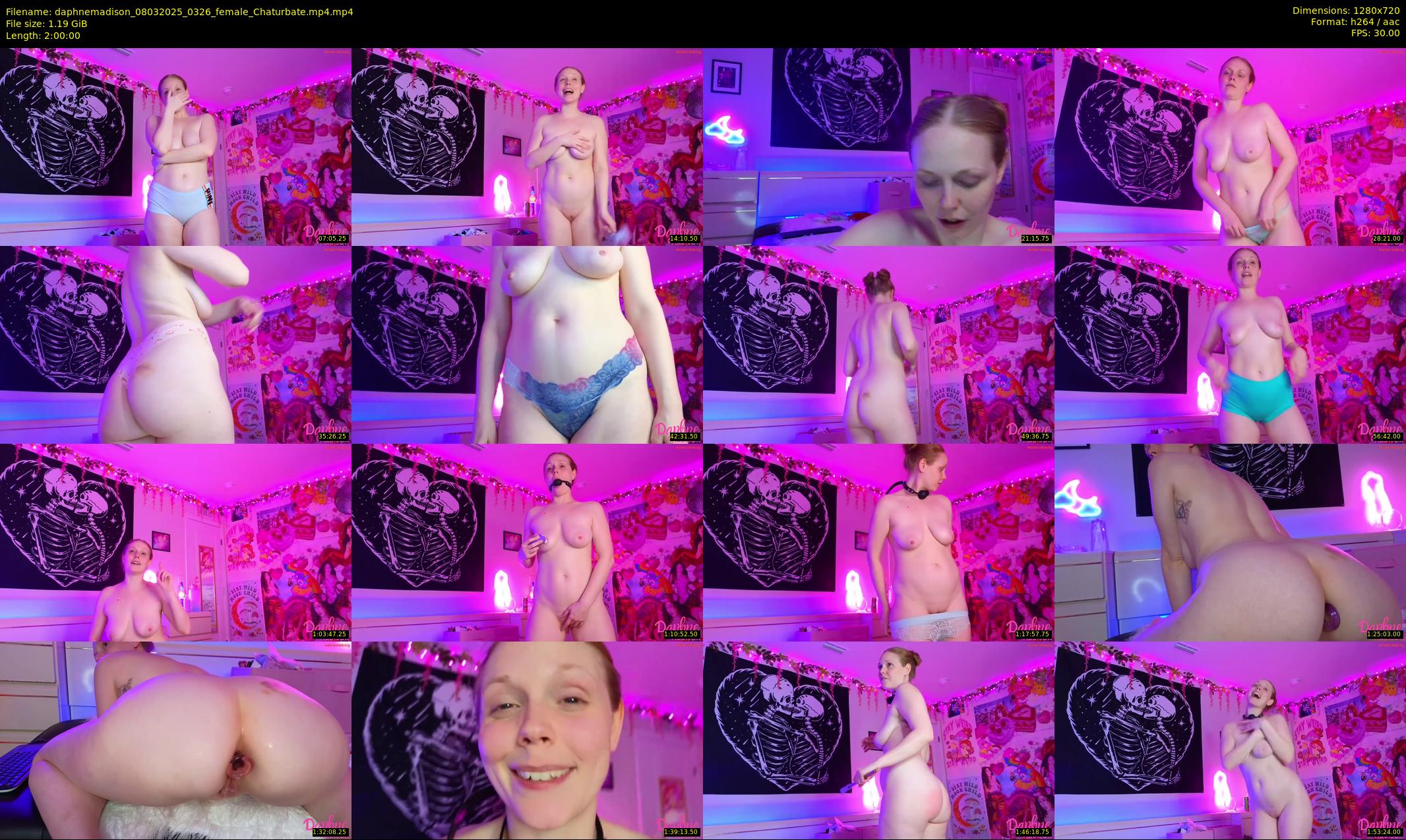 daphnemadison — 120 minute Chaturbate couple cam show recording, 720p, Mar 8, 2025