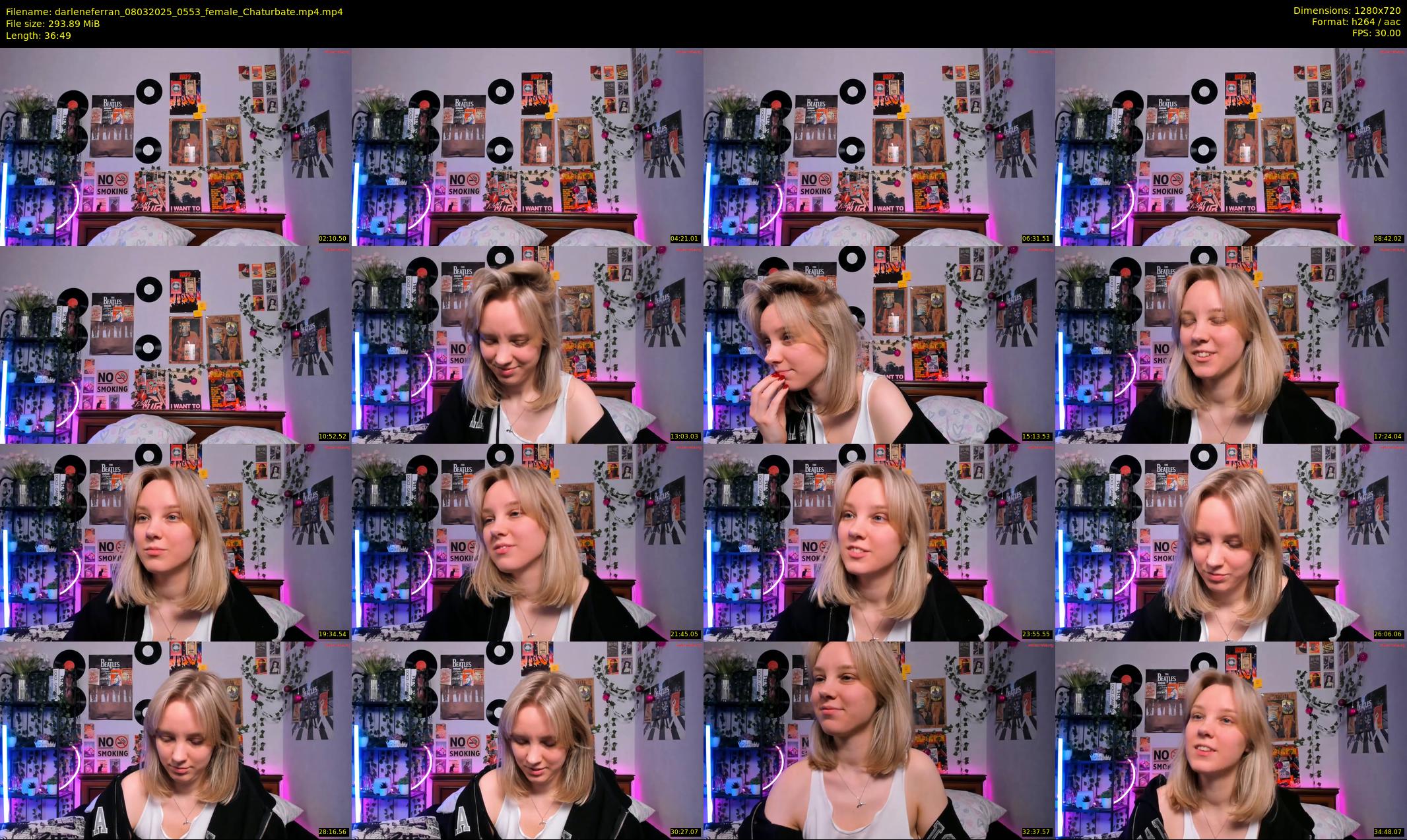 darleneferran — 37 minute Chaturbate female cam show recording, 720p, Mar 8, 2025