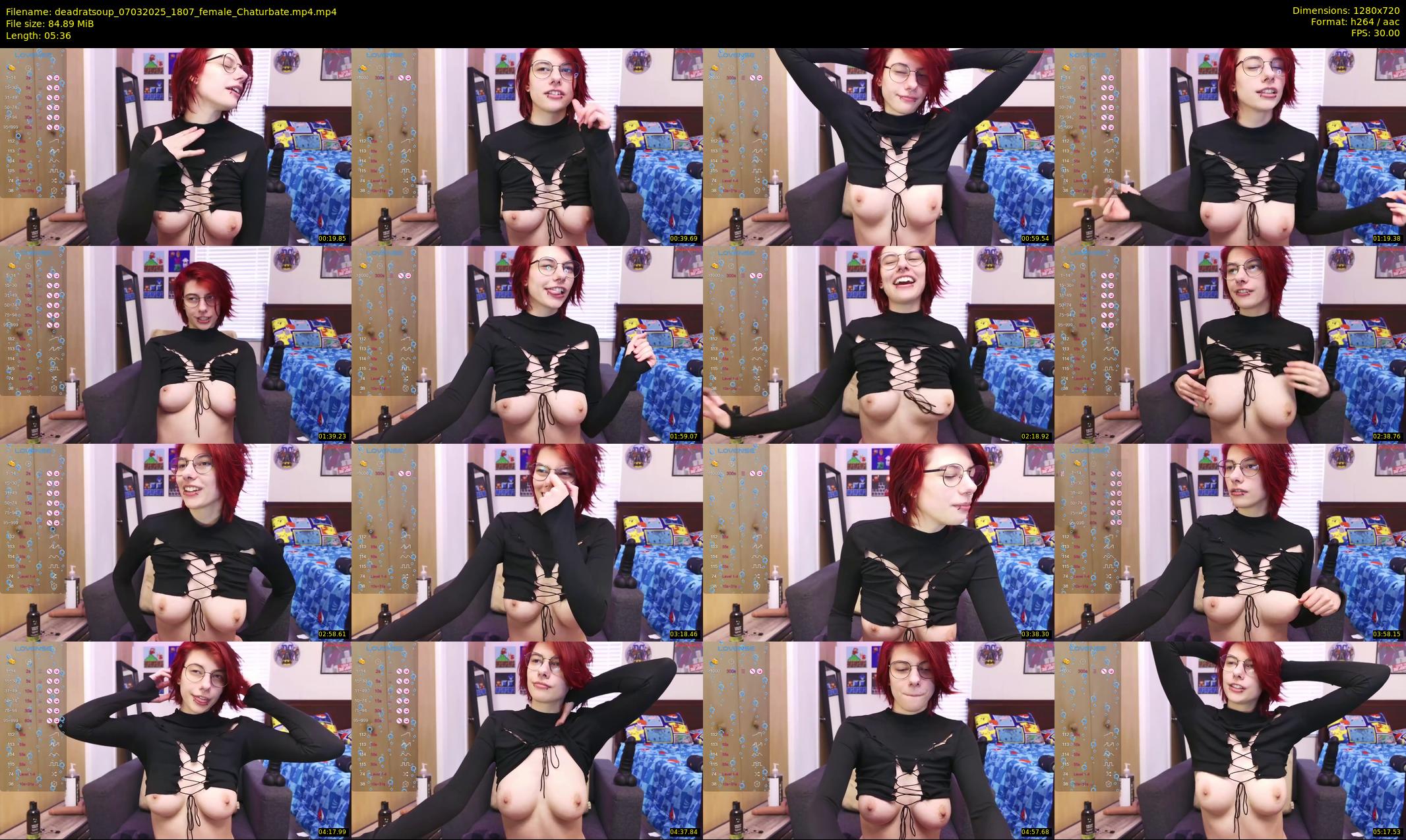 deadratsoup — 6 minute Chaturbate female cam show recording, 720p, Mar 7, 2025
