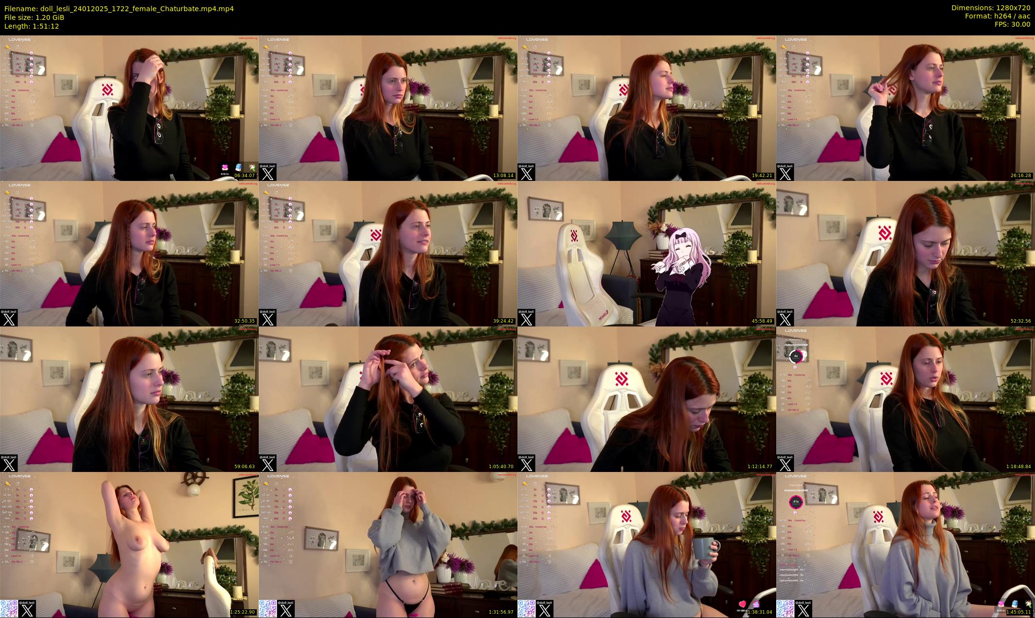 doll_lesli — 112 minute Chaturbate female cam show recording, 720p, Jan 24, 2025
