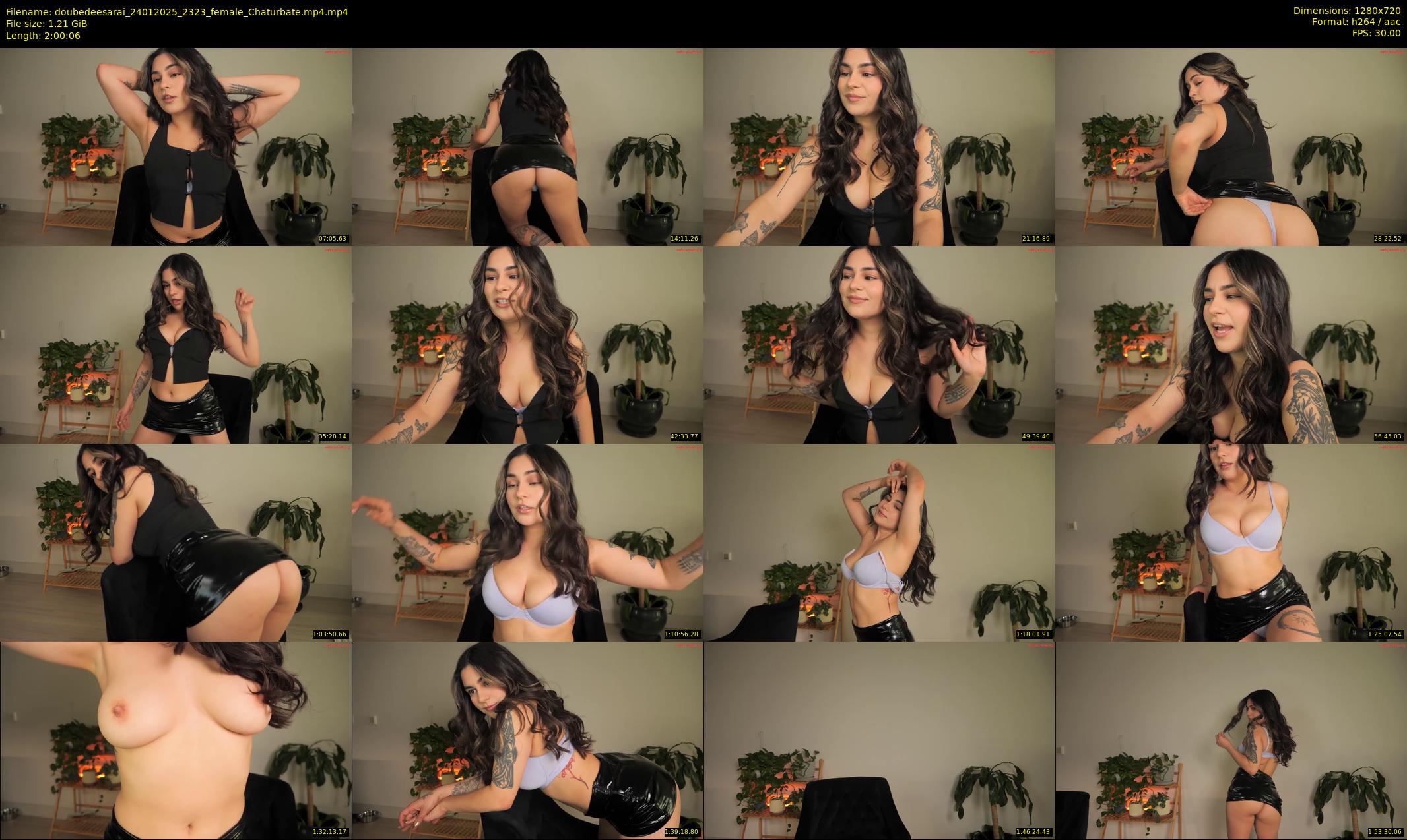 doubedeesarai — 121 minute Chaturbate female cam show recording, 720p, Jan 24, 2025