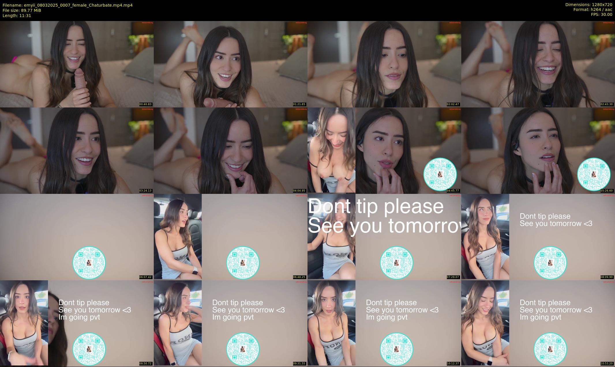 emyii — 12 minute Chaturbate female cam show recording, 720p, Mar 8, 2025
