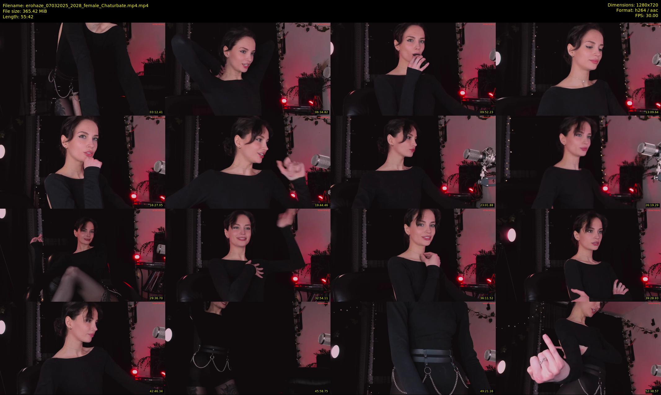 erohaze — 56 minute Chaturbate female cam show recording, 720p, Mar 7, 2025