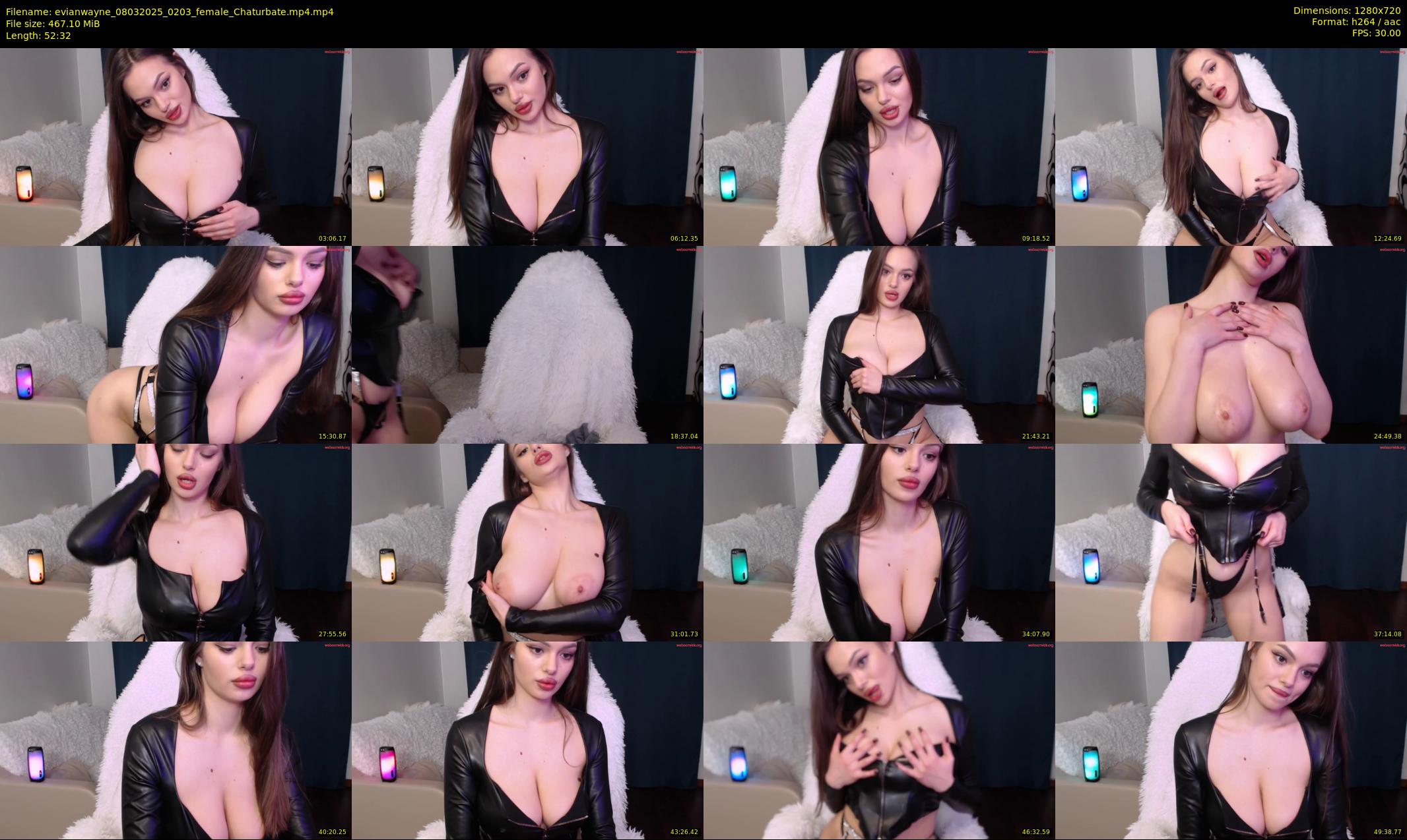 evianwayne — 53 minute Chaturbate female cam show recording, 720p, Mar 8, 2025