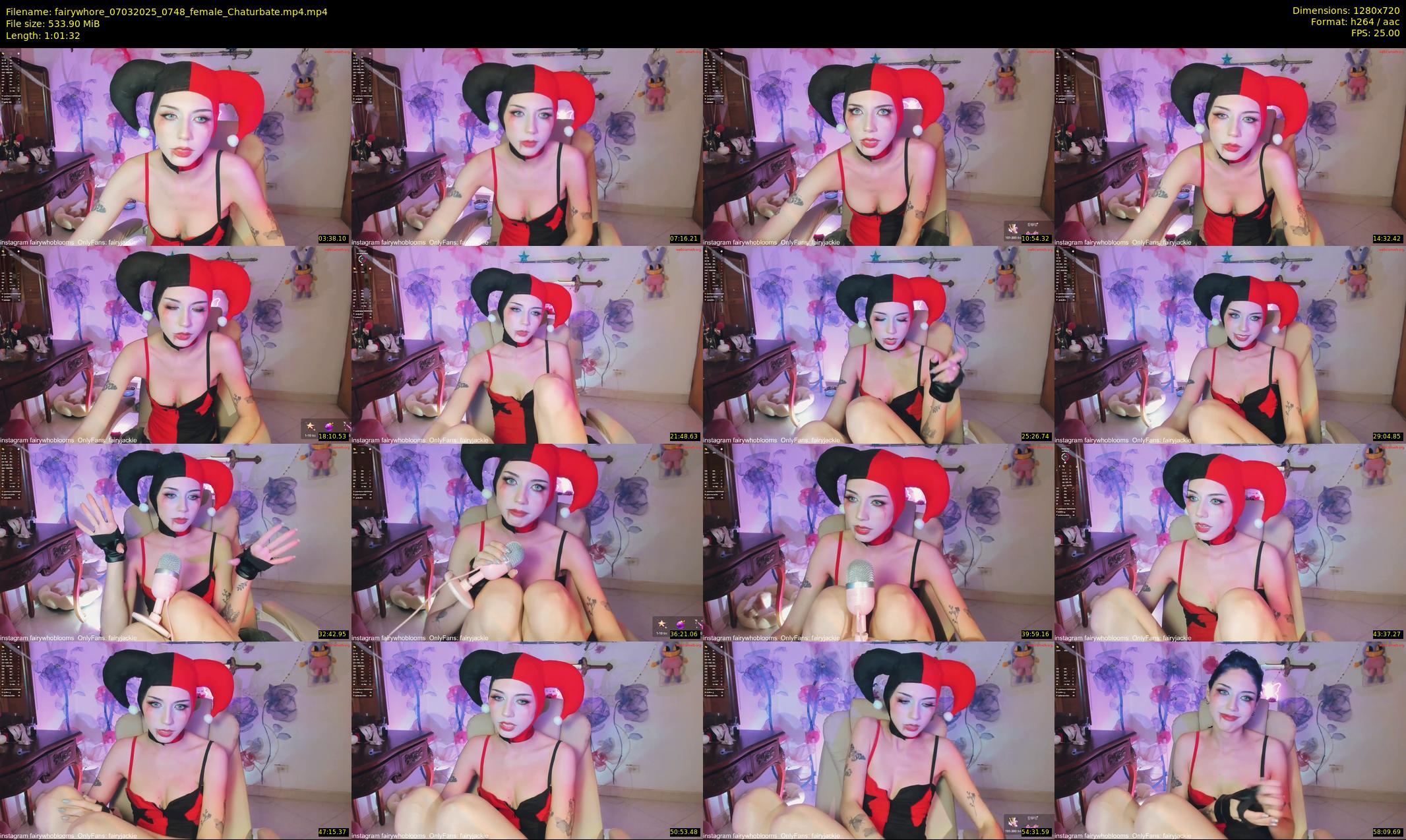 fairywhore — 62 minute Chaturbate female cam show recording, 720p, Mar 7, 2025