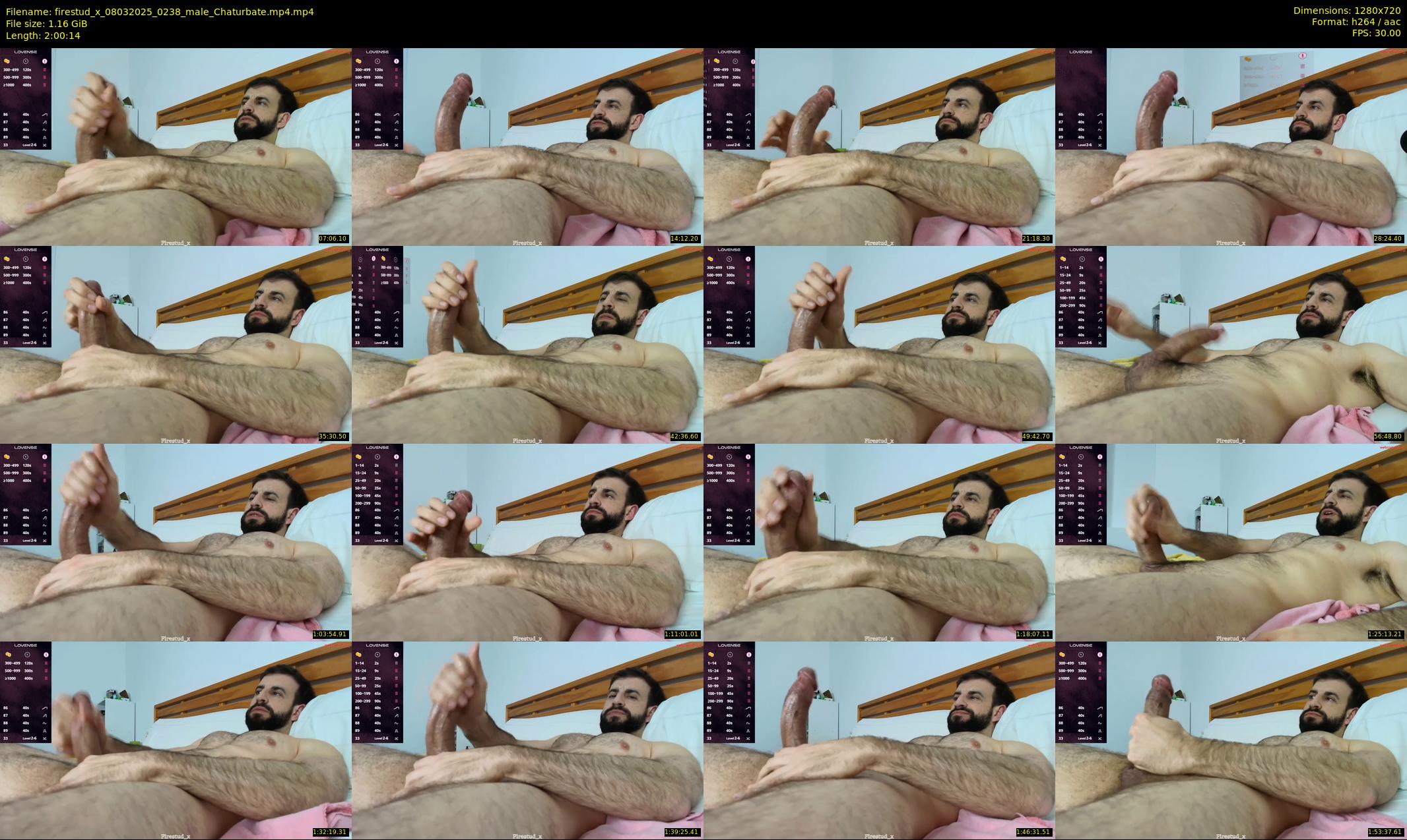 firestud_x — 121 minute Chaturbate male cam show recording, 720p, Mar 8, 2025