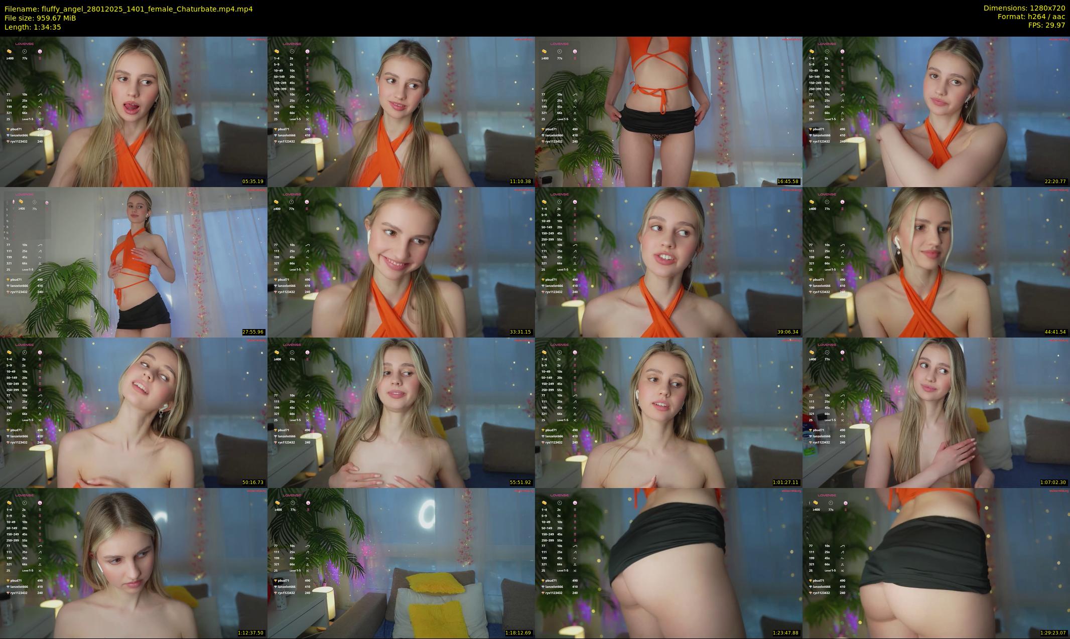 fluffy_angel — 95 minute Chaturbate female cam show recording, 720p, Jan 28, 2025