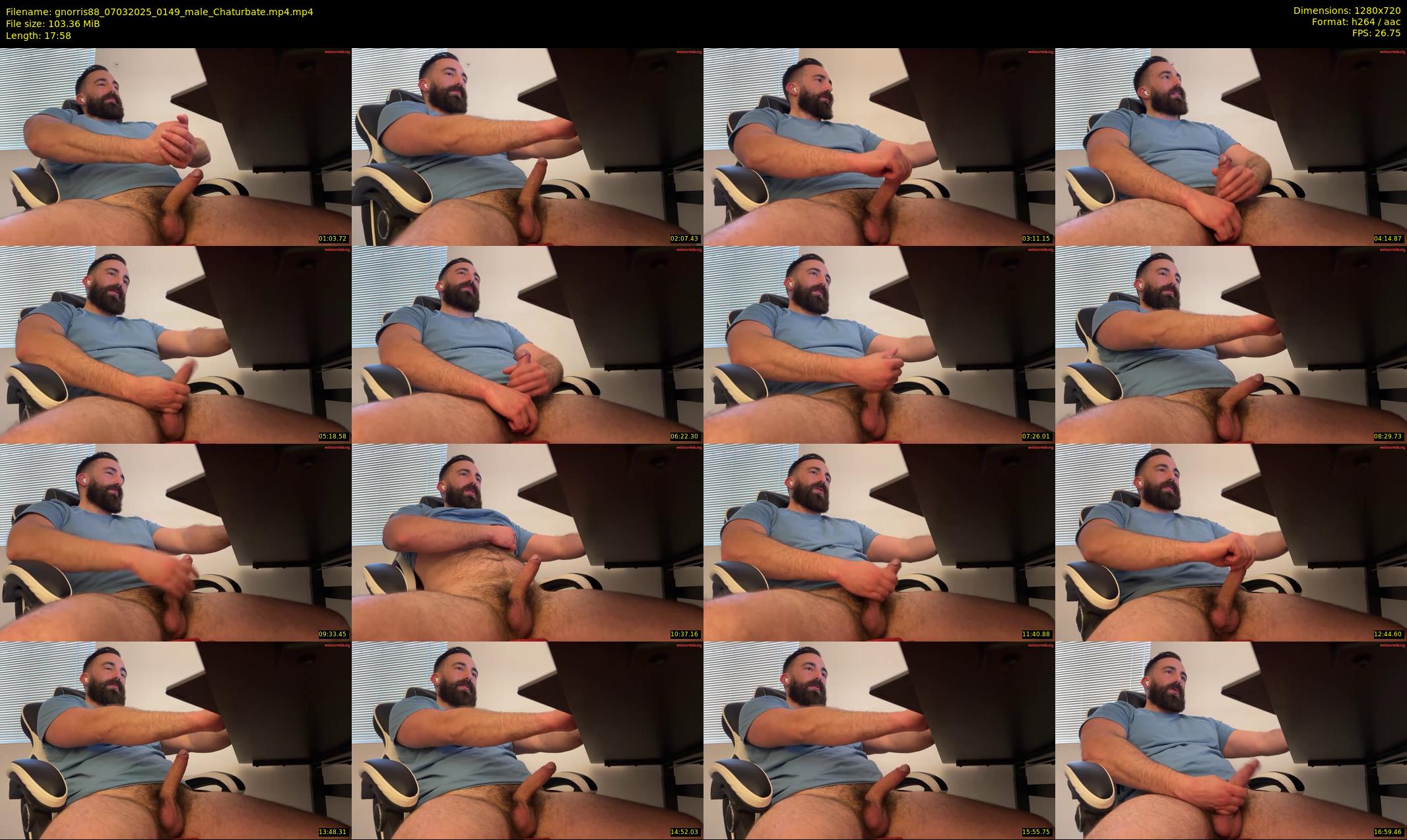 gnorris88 — 18 minute Chaturbate male cam show recording, 720p, Mar 7, 2025