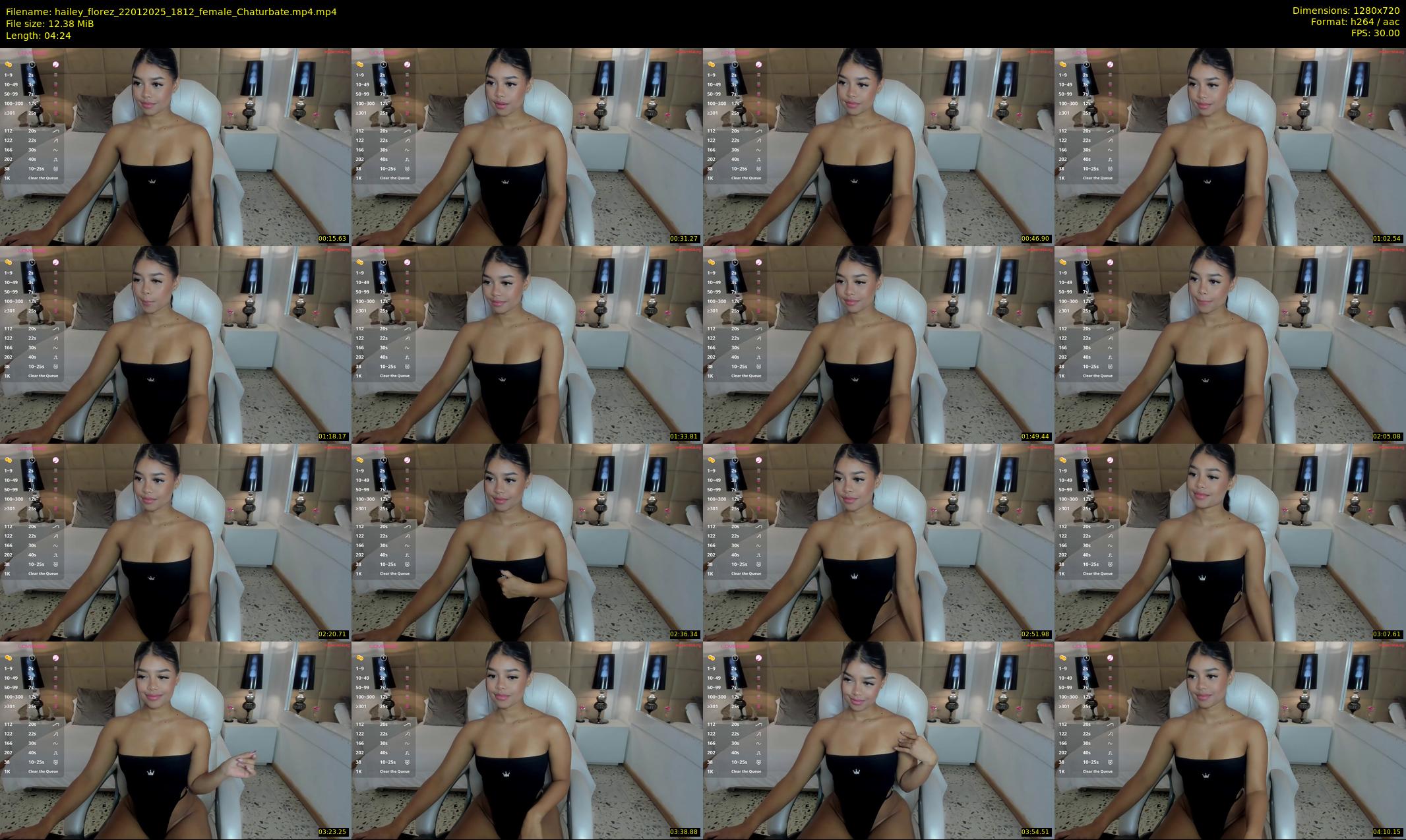 hailey_florez — 5 minute Chaturbate female cam show recording, 720p, Jan 22, 2025