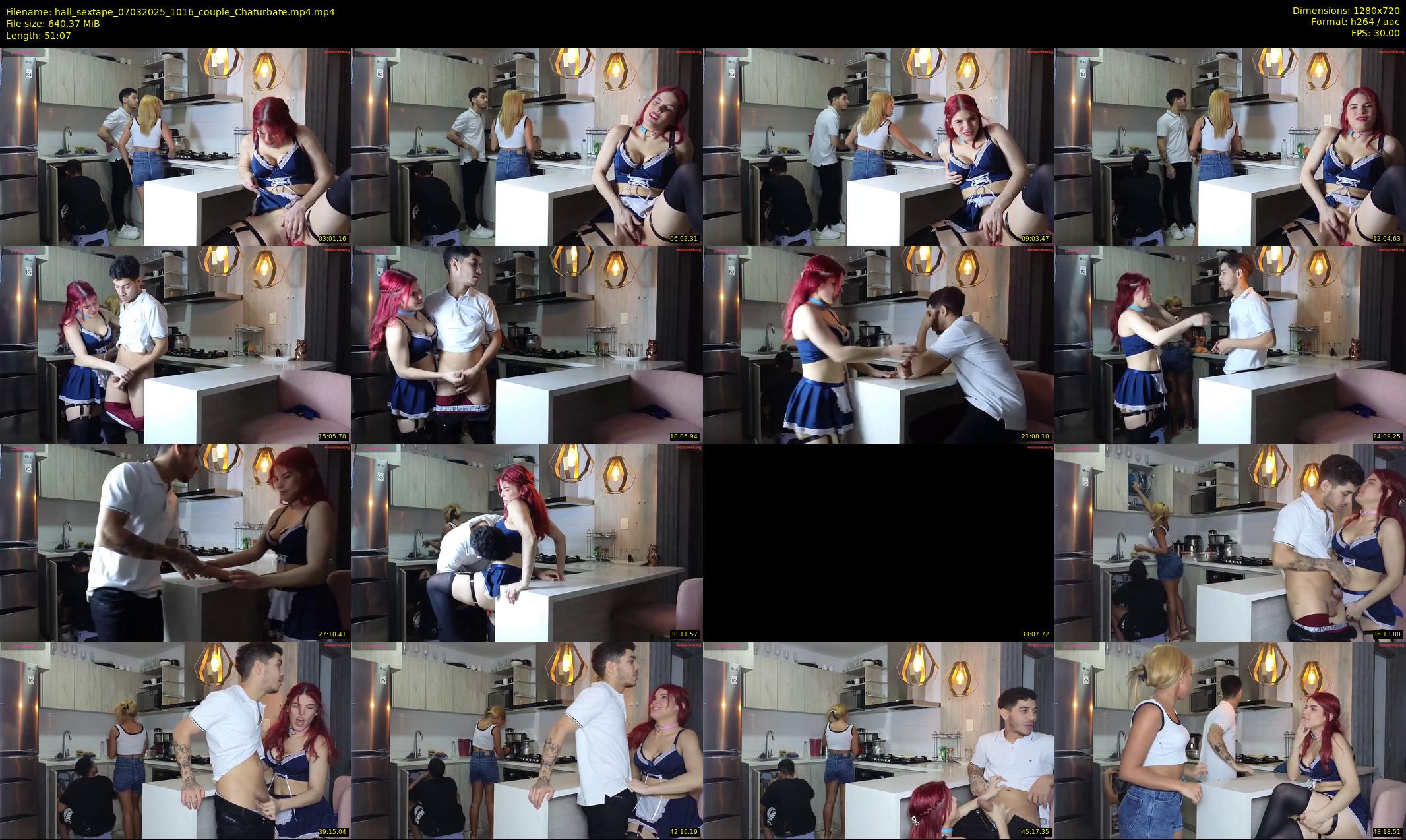 hall_sextape — 52 minute Chaturbate couple cam show recording, 720p, Mar 7, 2025