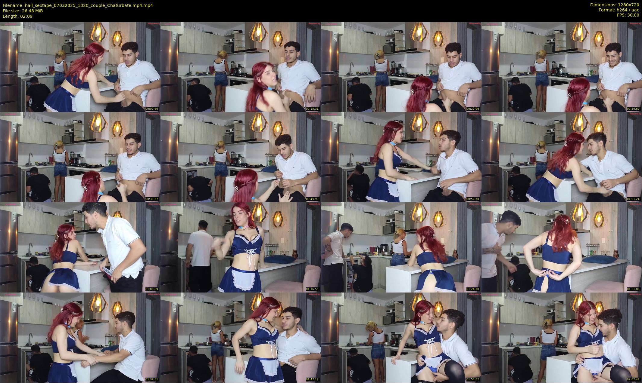 hall_sextape — 3 minute Chaturbate couple cam show recording, 720p, Mar 7, 2025
