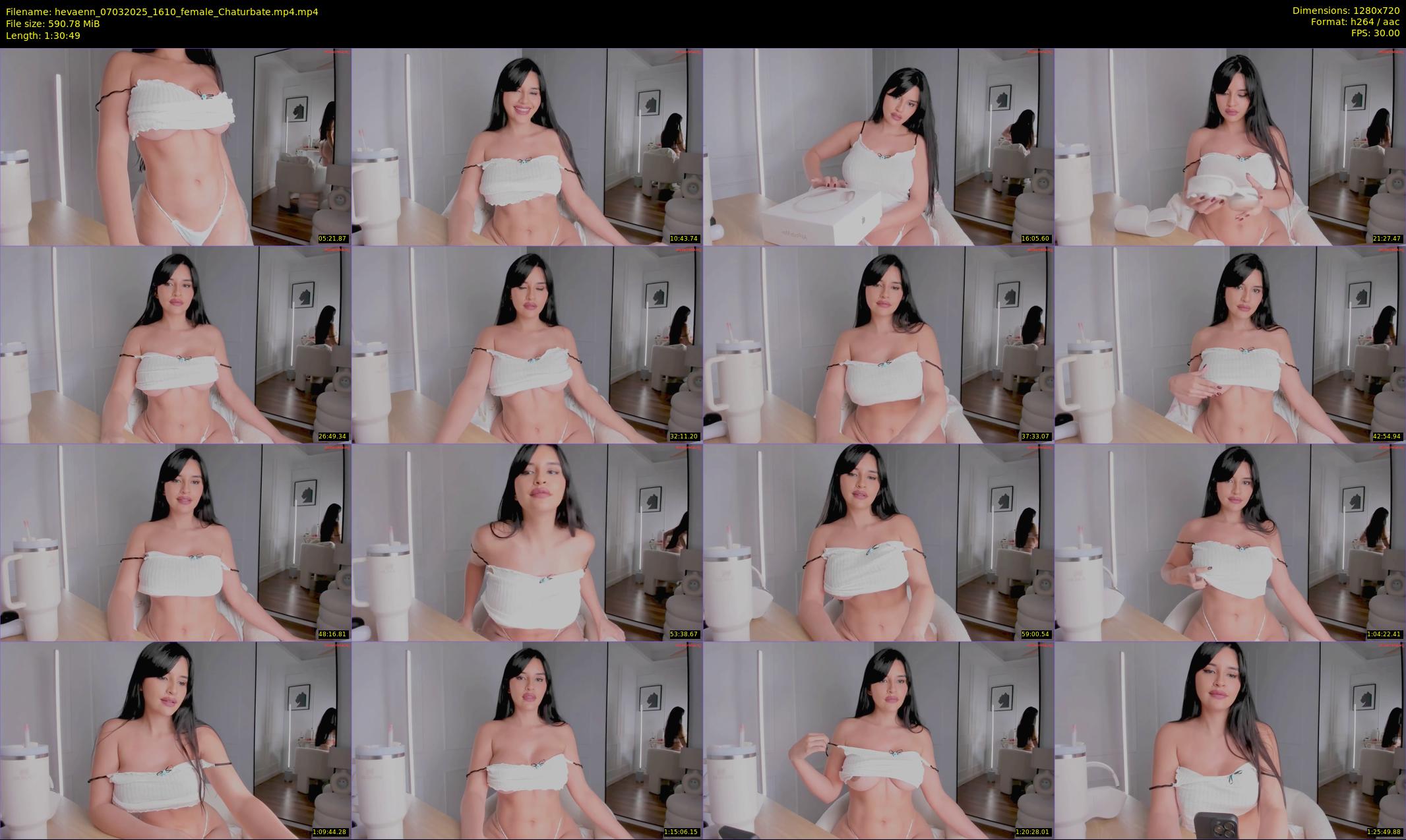 hevaenn — 91 minute Chaturbate female cam show recording, 720p, Mar 7, 2025