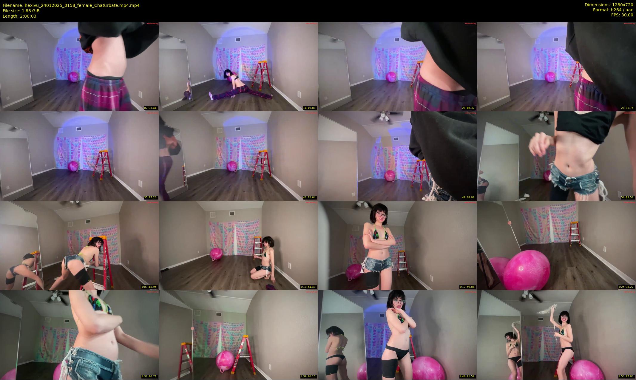 hexivu — 121 minute Chaturbate female cam show recording, 720p, Jan 24, 2025