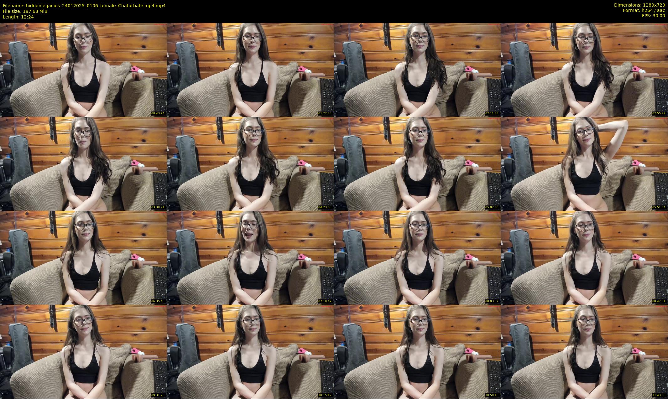 hiddenlegacies — 13 minute Chaturbate female cam show recording, 720p, Jan 24, 2025