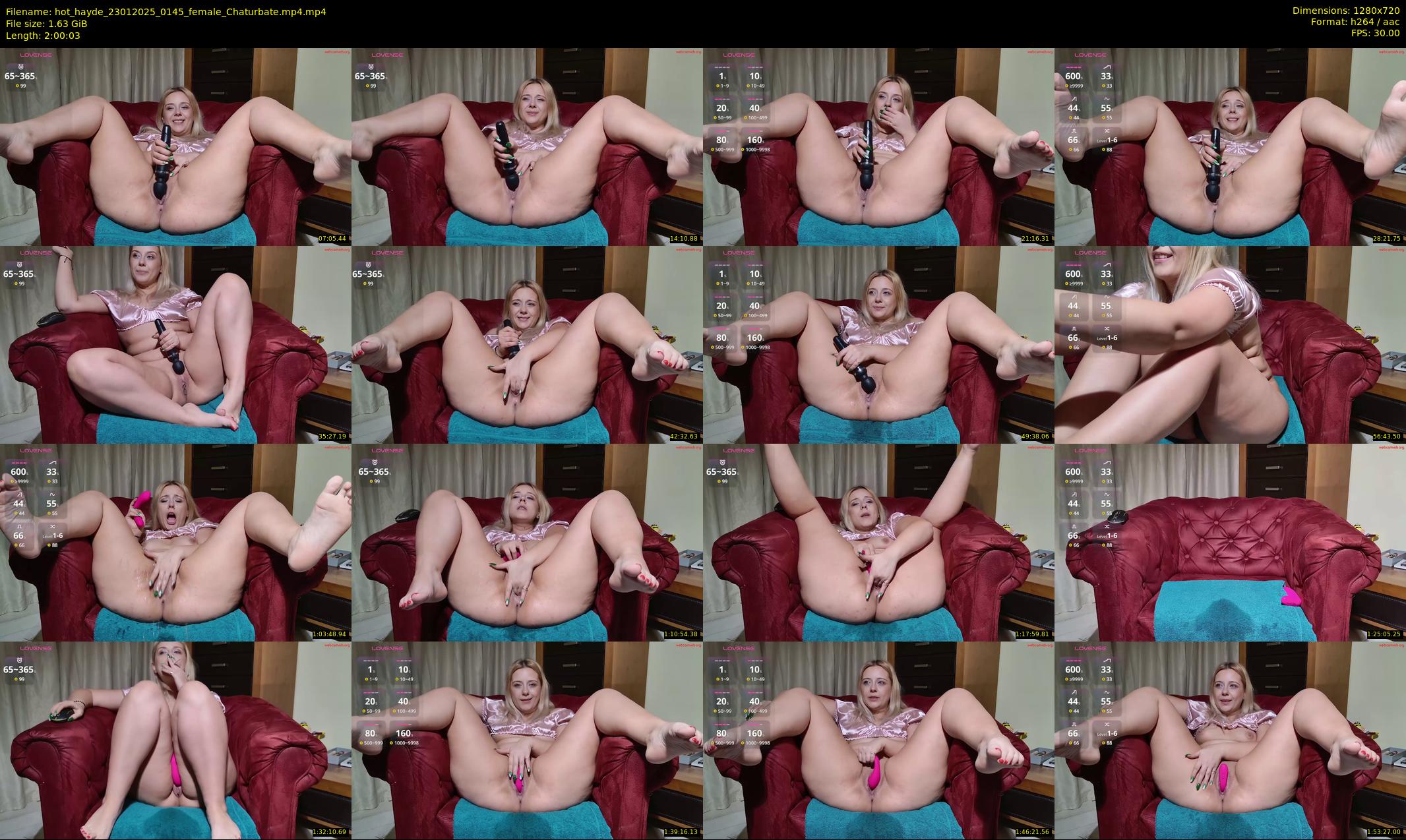 hot_hayde — 121 minute Chaturbate female cam show recording, 720p, Jan 23, 2025