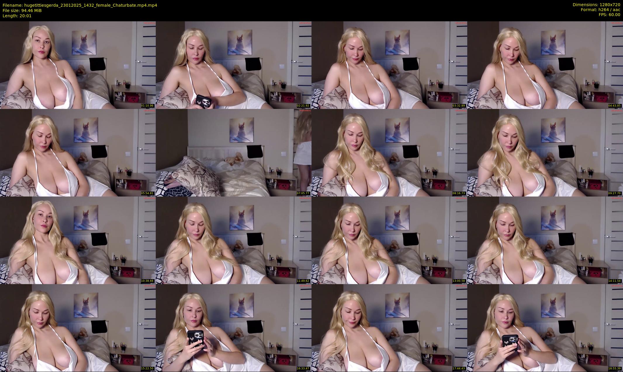 hugetittiesgerda — 21 minute Chaturbate female cam show recording, 720p, Jan 23, 2025