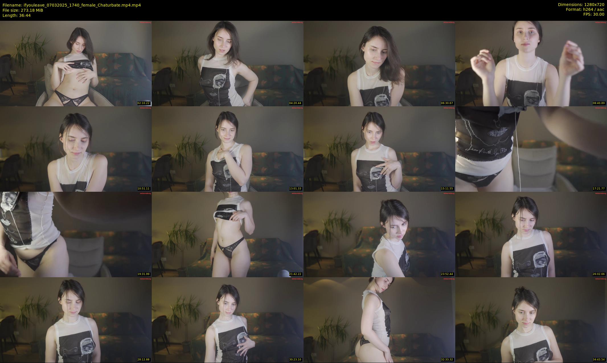 ifyouleave — 37 minute Chaturbate female cam show recording, 720p, Mar 7, 2025