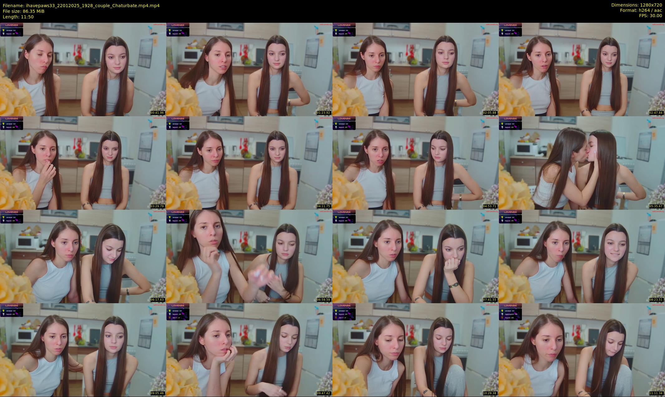 ihavepaws33 — 12 minute Chaturbate couple cam show recording, 720p, Jan 22, 2025