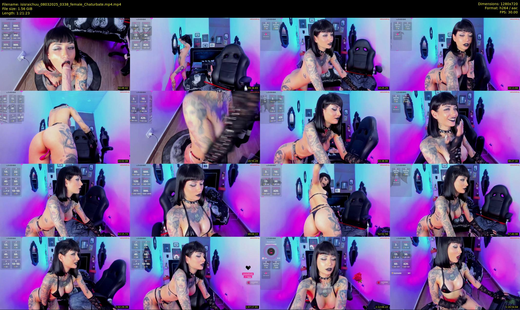 isisraichuu — 82 minute Chaturbate female cam show recording, 720p, Mar 8, 2025