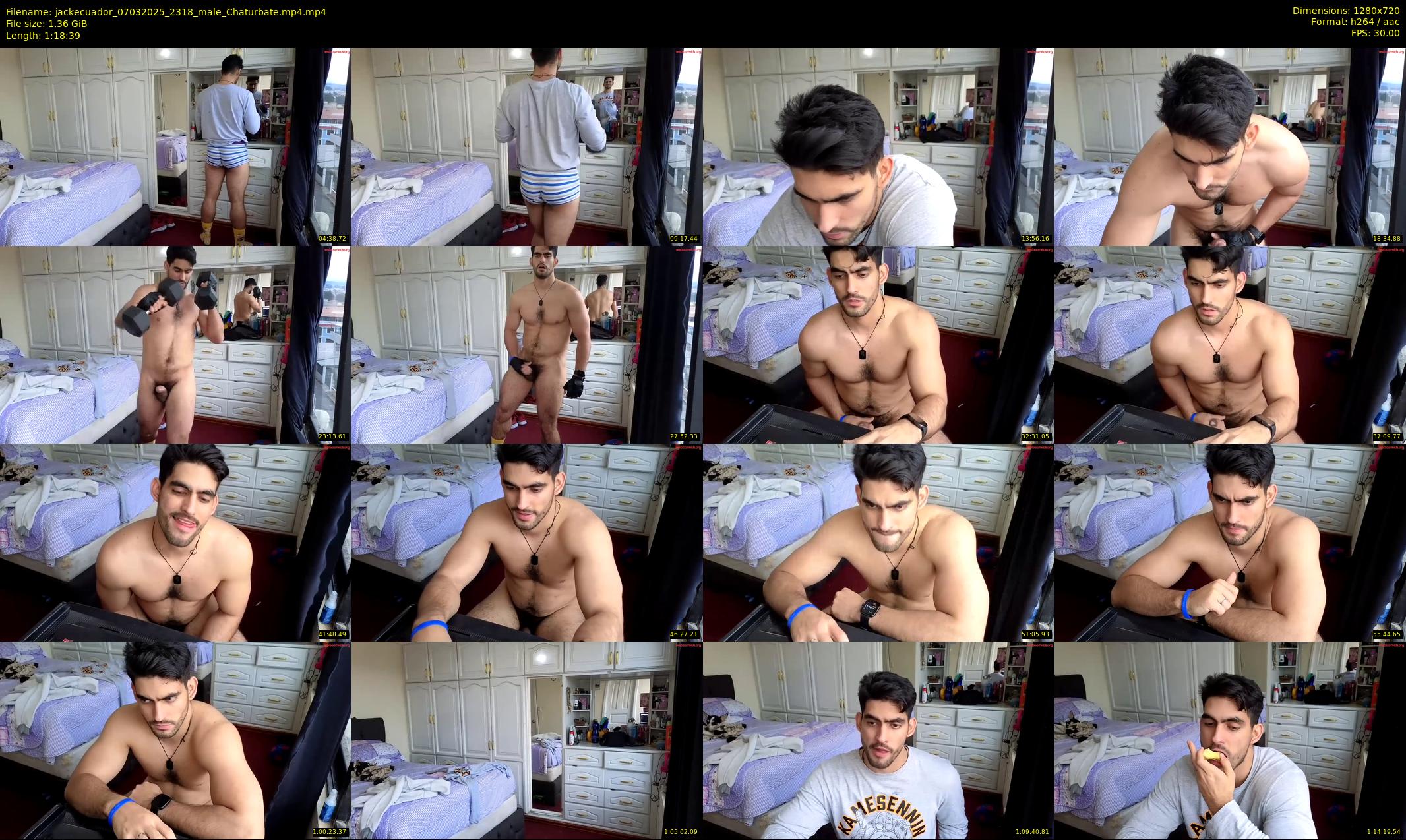 jackecuador — 79 minute Chaturbate male cam show recording, 720p, Mar 7, 2025