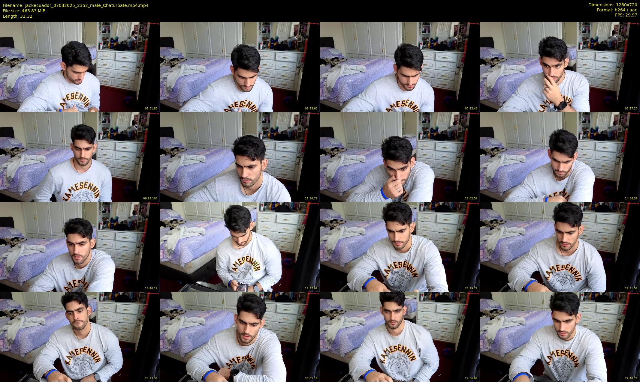 jackecuador — 32 minute Chaturbate male cam show recording, 720p, Mar 7, 2025