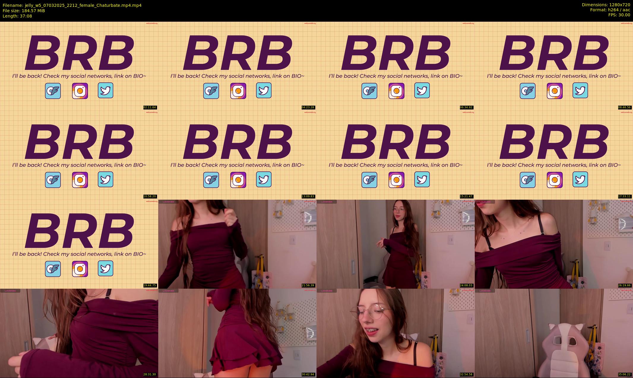 jelly_w5 — 38 minute Chaturbate female cam show recording, 720p, Mar 7, 2025