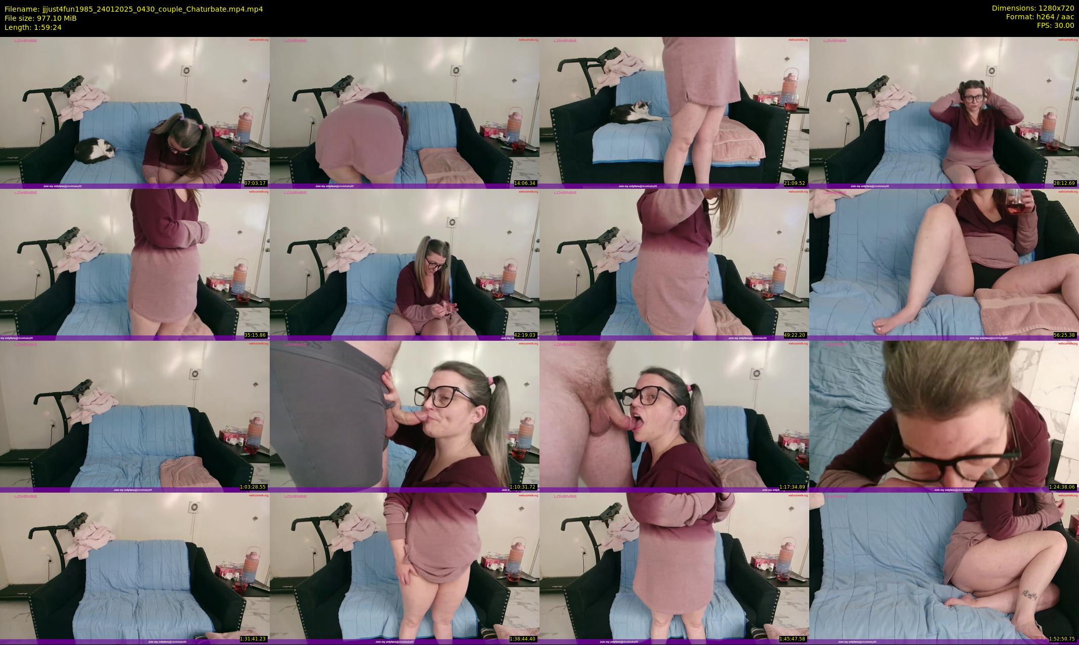 jjjust4fun1985 — 120 minute Chaturbate couple cam show recording, 720p, Jan 24, 2025