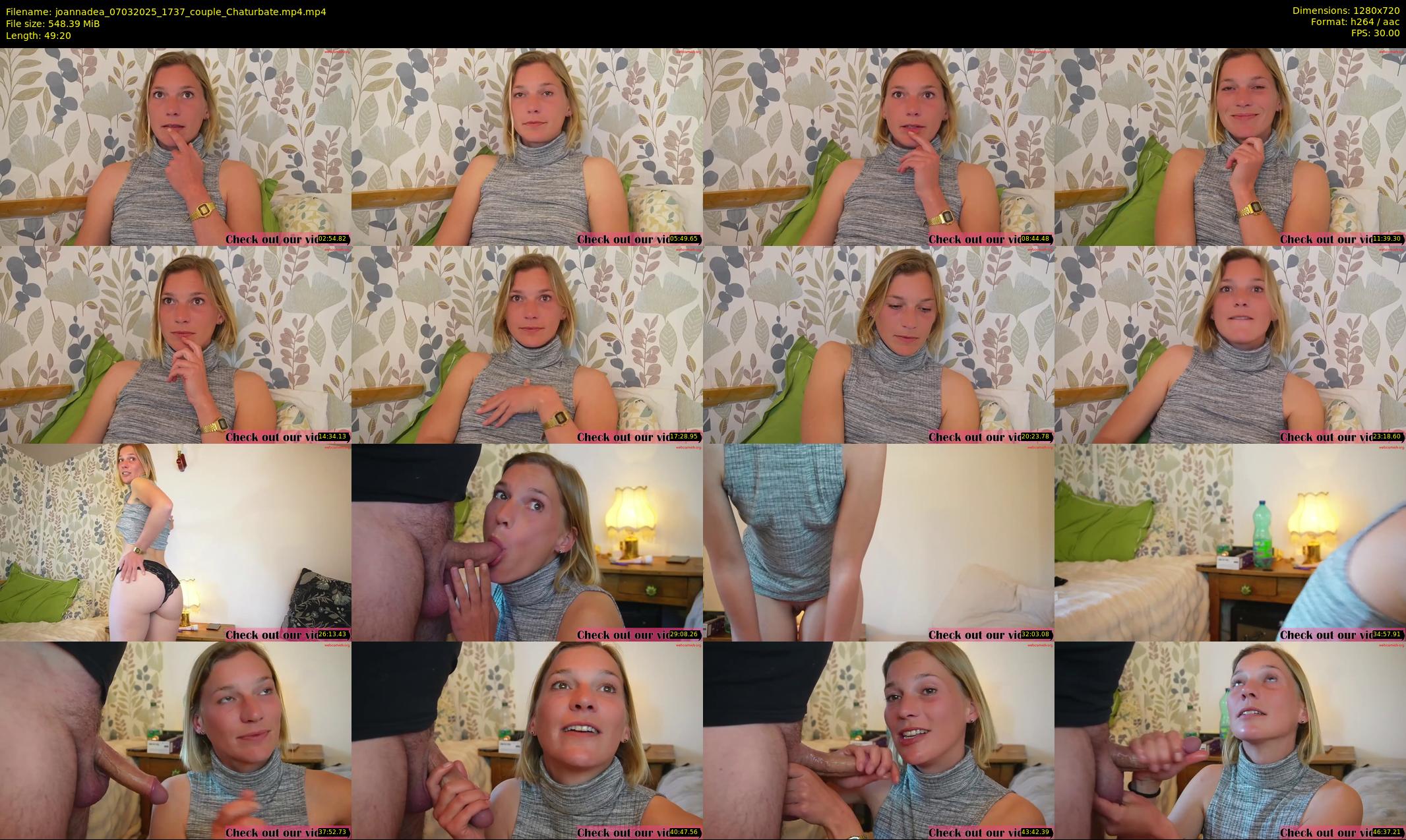 joannadea — 50 minute Chaturbate female cam show recording, 720p, Mar 7, 2025