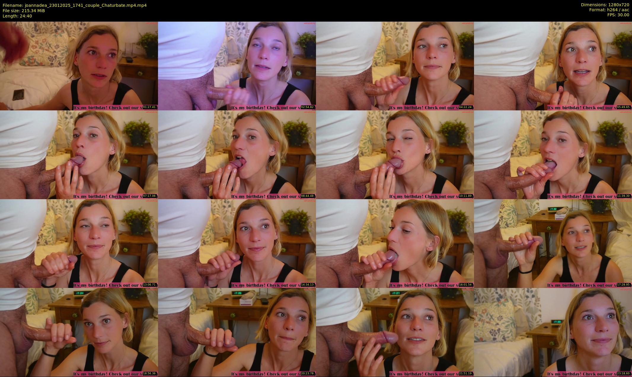 joannadea — 25 minute Chaturbate female cam show recording, 720p, Jan 23, 2025