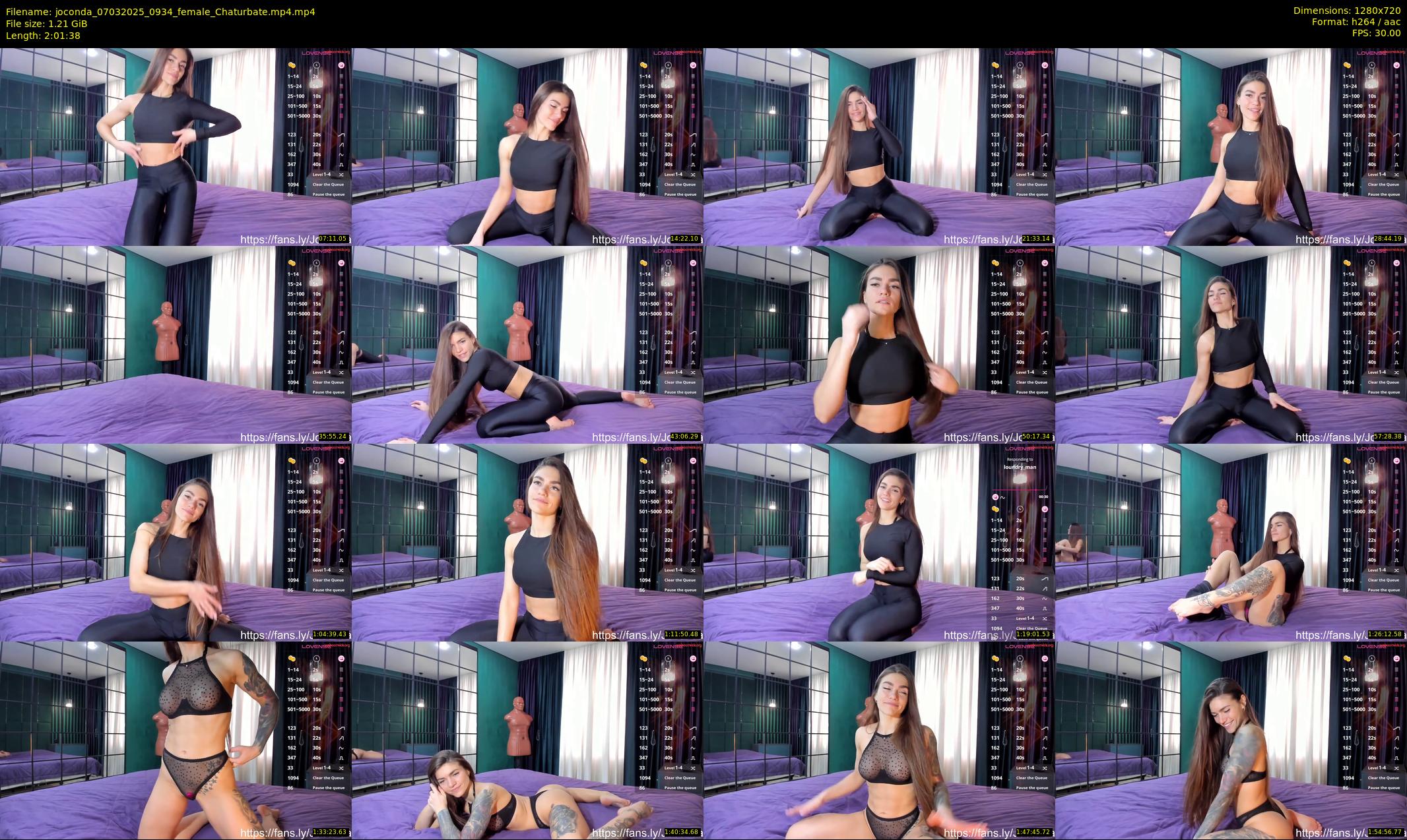joconda — 122 minute Chaturbate female cam show recording, 720p, Mar 7, 2025