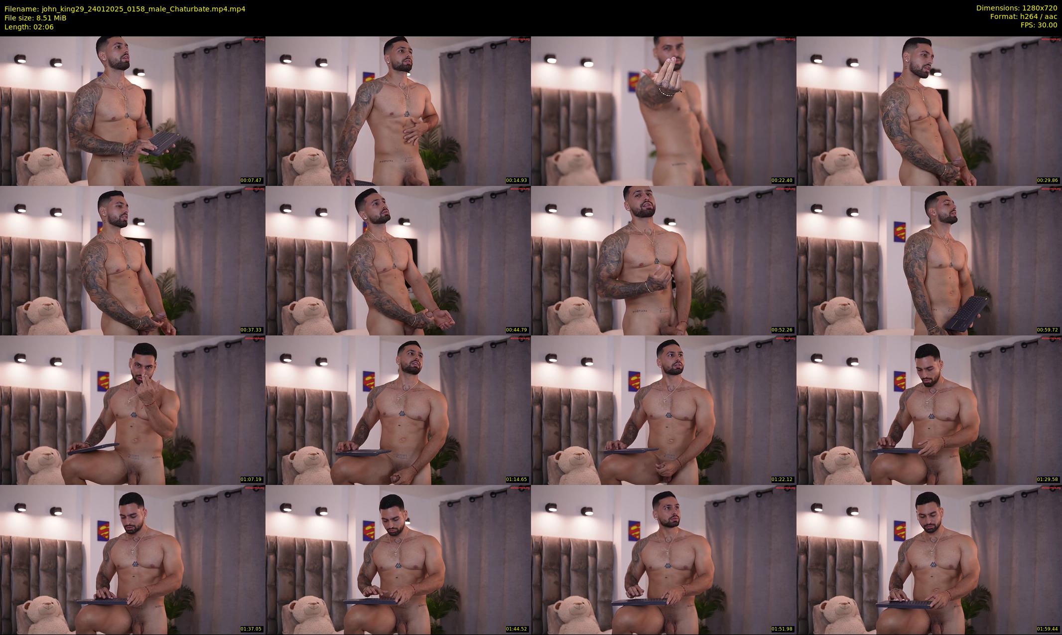 john_king29 — 3 minute Chaturbate male cam show recording, 720p, Jan 24, 2025