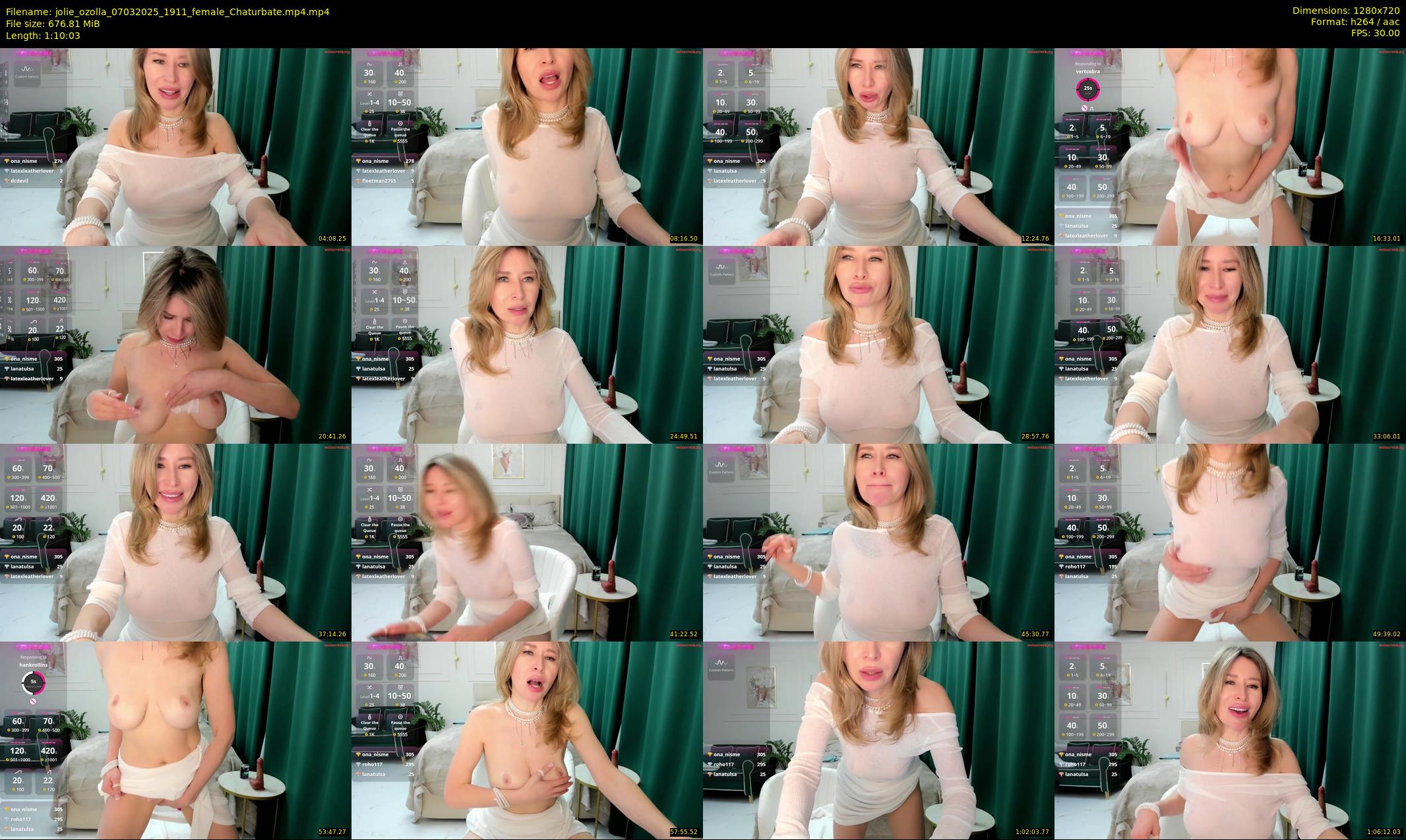 jolie_ozolla — 71 minute Chaturbate female cam show recording, 720p, Mar 7, 2025