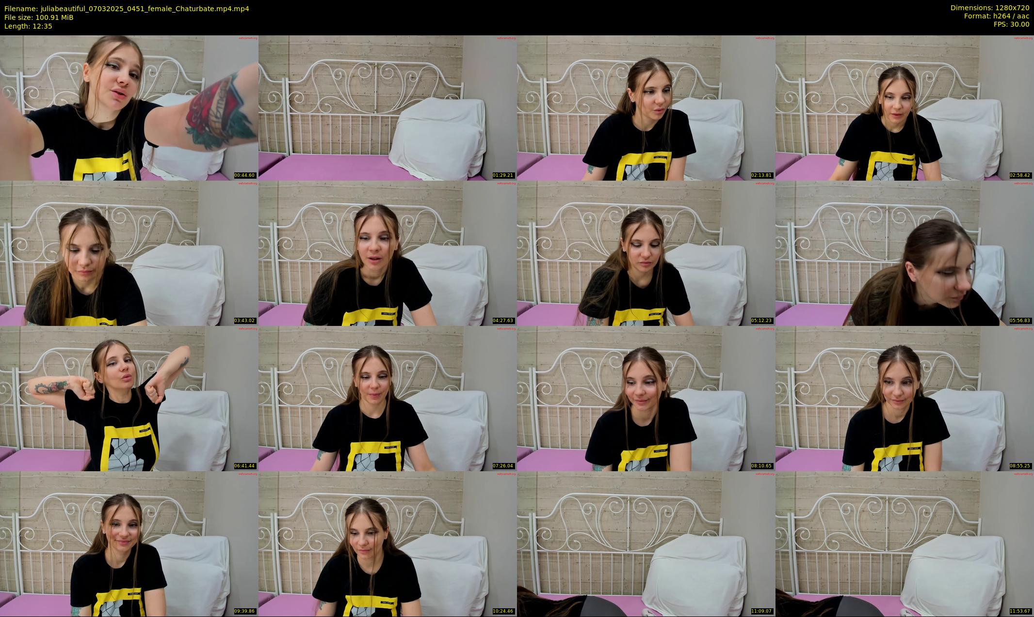 juliabeautiful — 13 minute Chaturbate female cam show recording, 720p, Mar 7, 2025