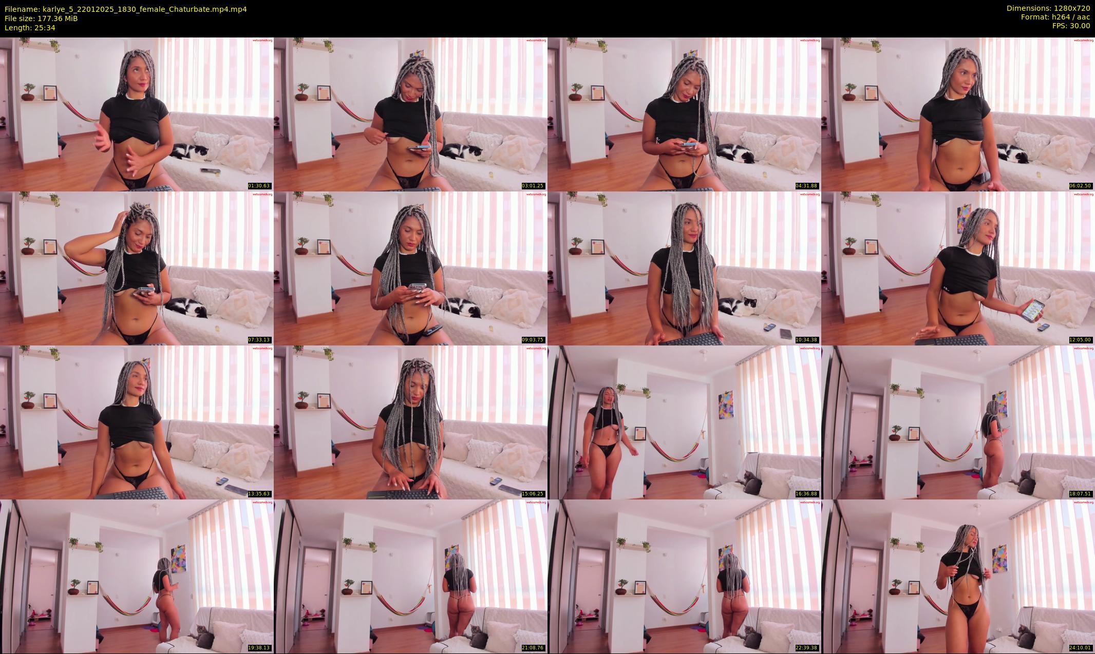 karlye_5 — 26 minute Chaturbate female cam show recording, 720p, Jan 22, 2025