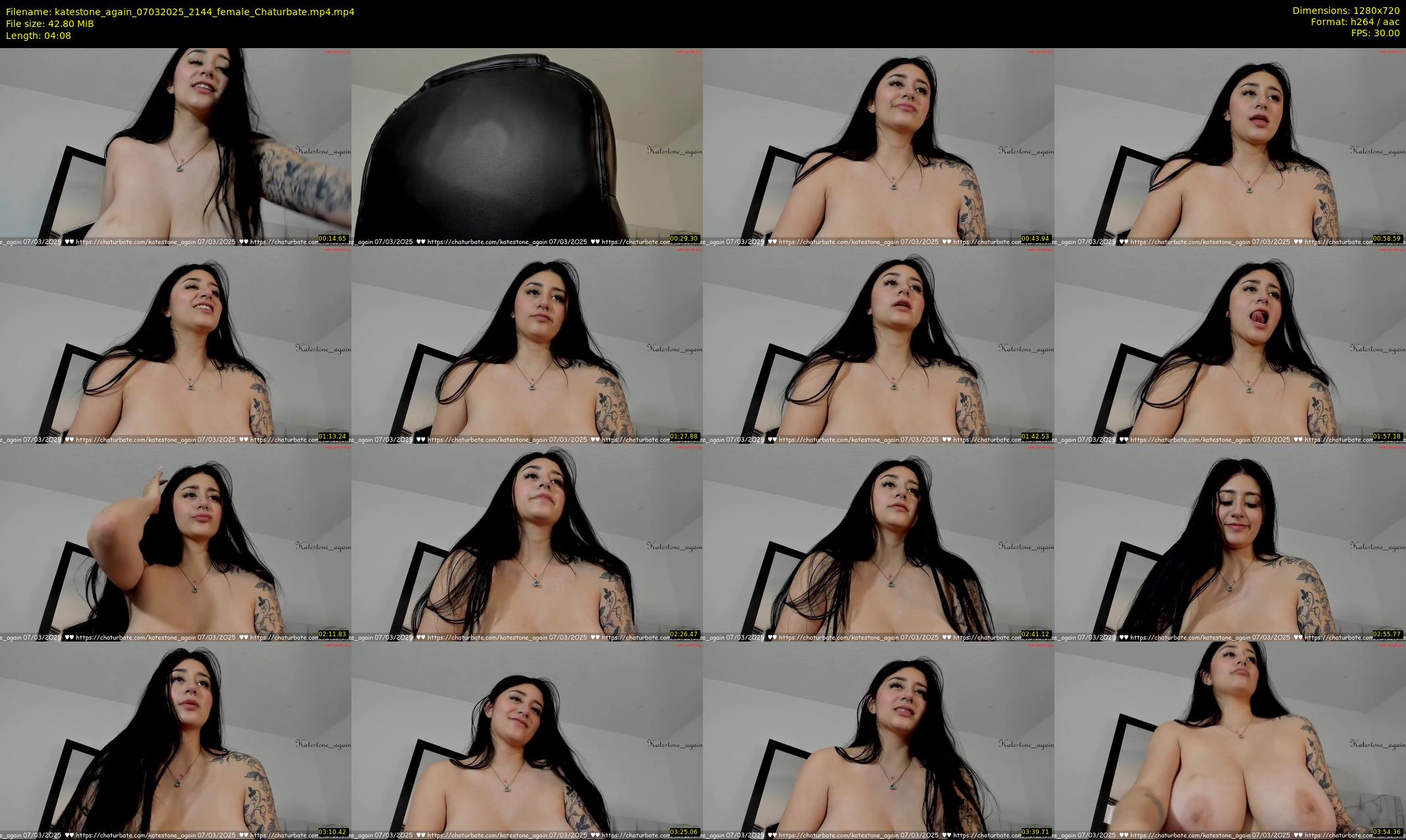 katestone_again — 5 minute Chaturbate female cam show recording, 720p, Mar 7, 2025