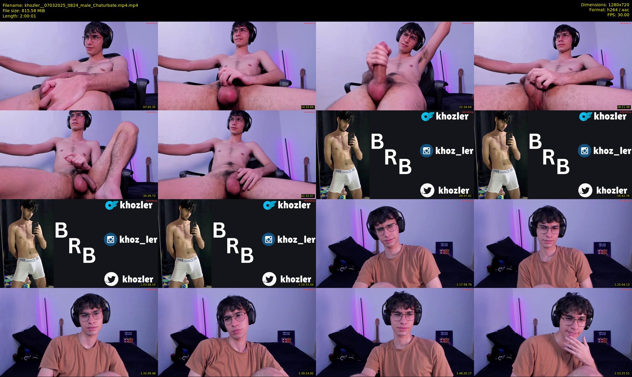 khozler_ — 121 minute Chaturbate male cam show recording, 720p, Mar 7, 2025