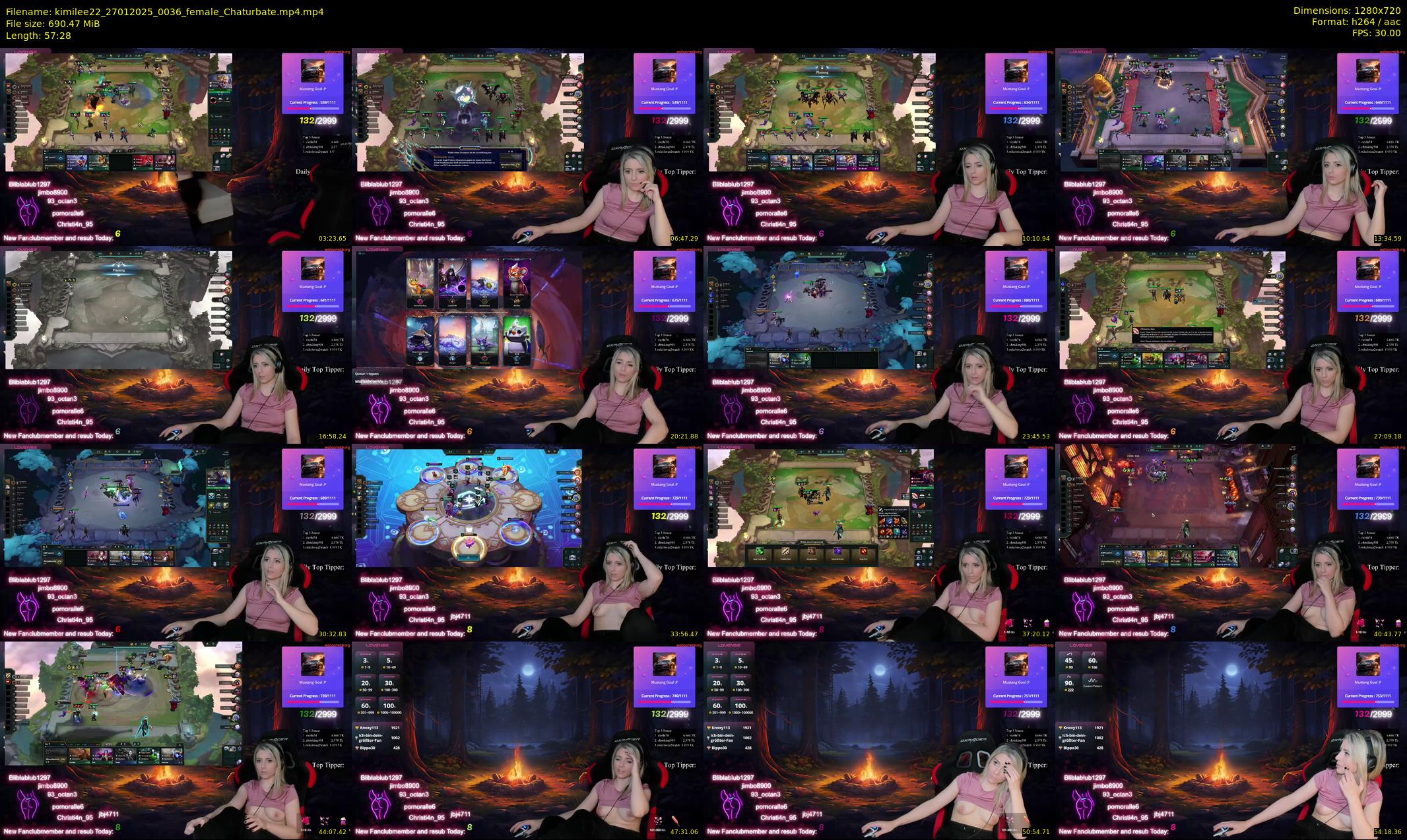 kimilee22 — 58 minute Chaturbate female cam show recording, 720p, Jan 27, 2025