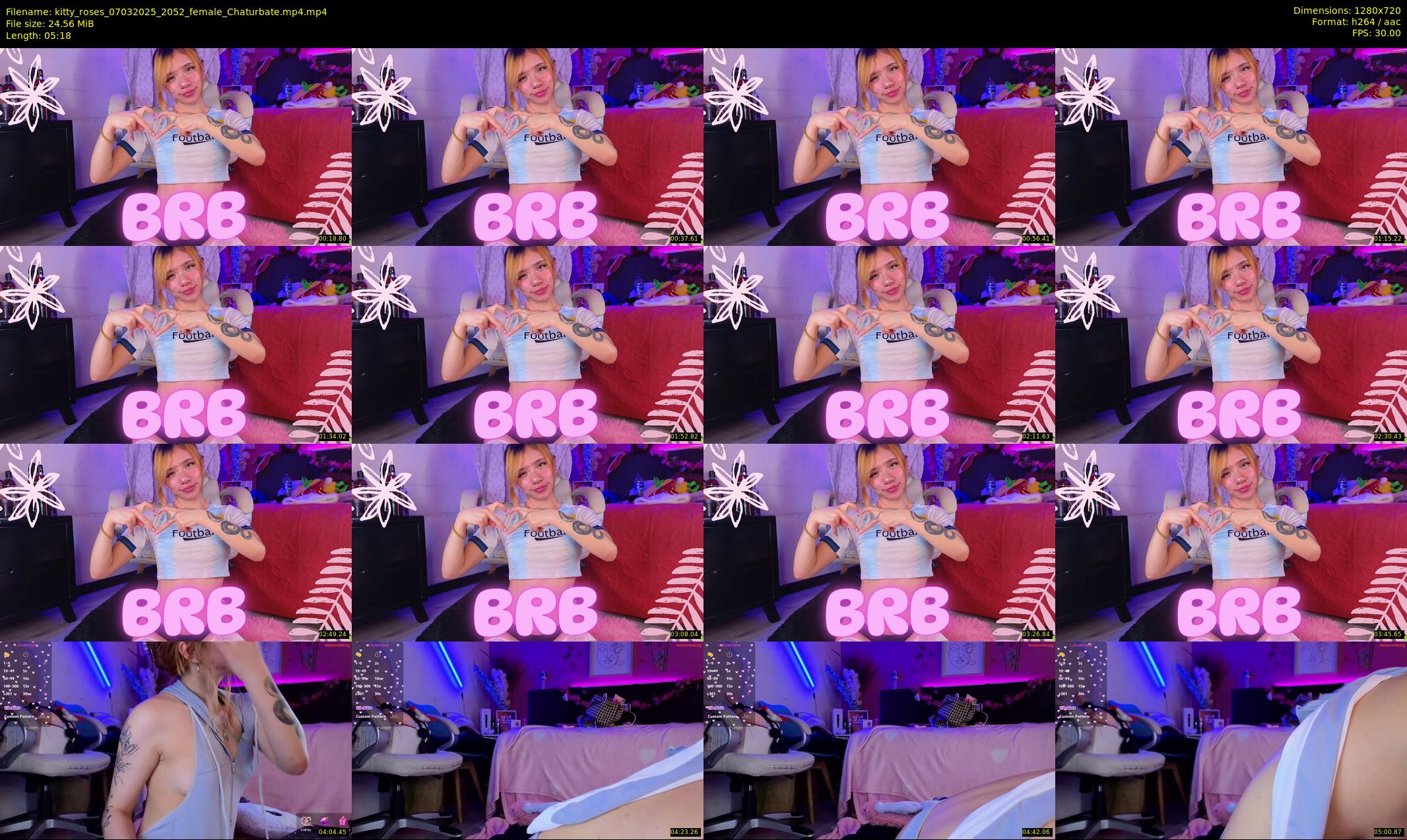 kitty_roses — 6 minute Chaturbate female cam show recording, 720p, Mar 7, 2025