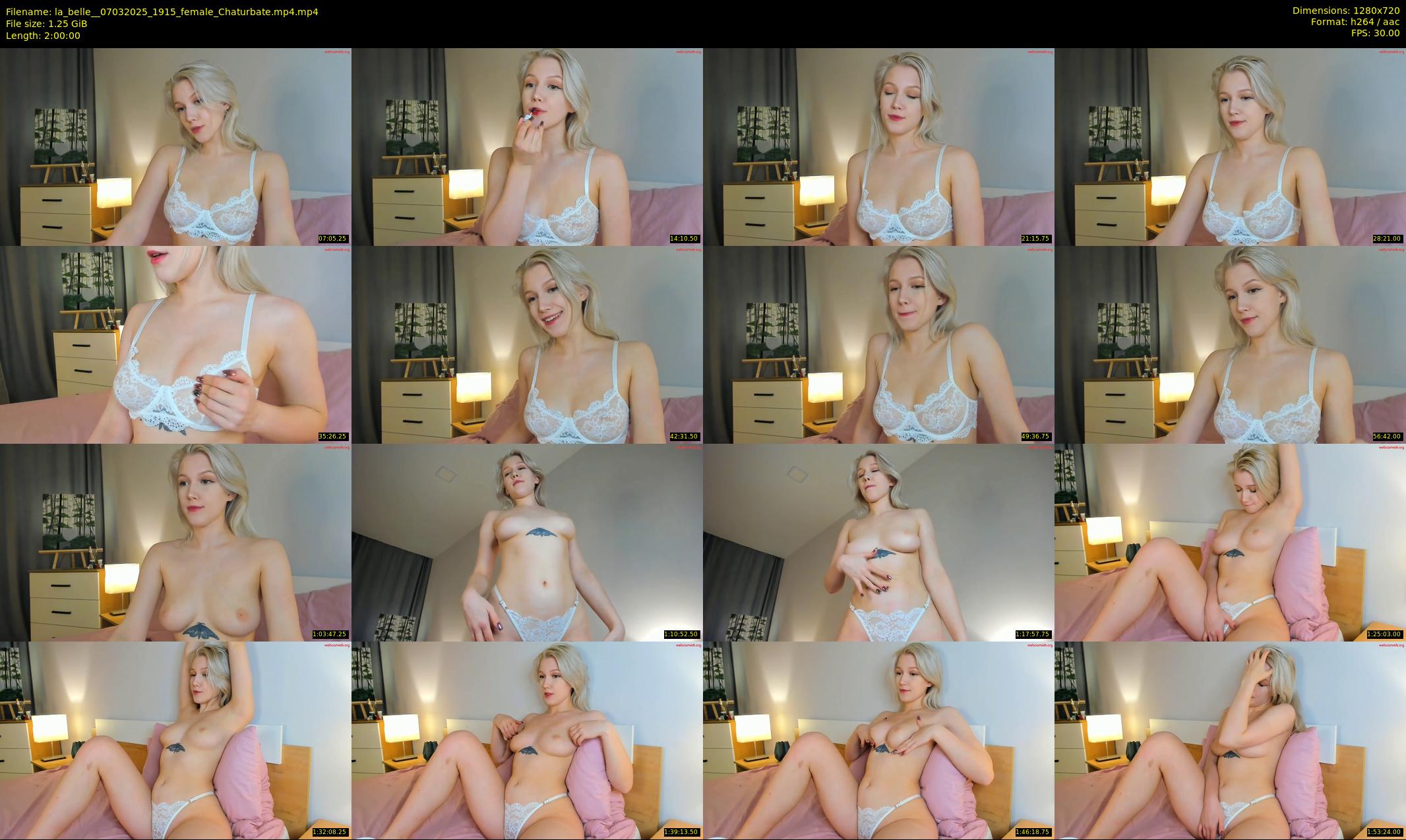 la_belle_ — 120 minute Chaturbate female cam show recording, 720p, Mar 7, 2025