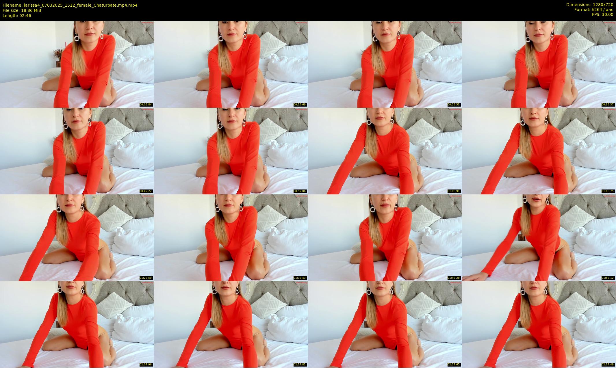 larissa4 — 3 minute Chaturbate female cam show recording, 720p, Mar 7, 2025