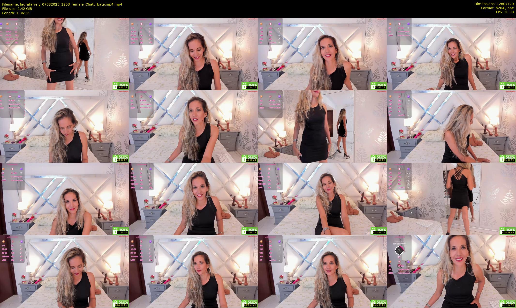 laurafarrely — 97 minute Chaturbate female cam show recording, 720p, Mar 7, 2025