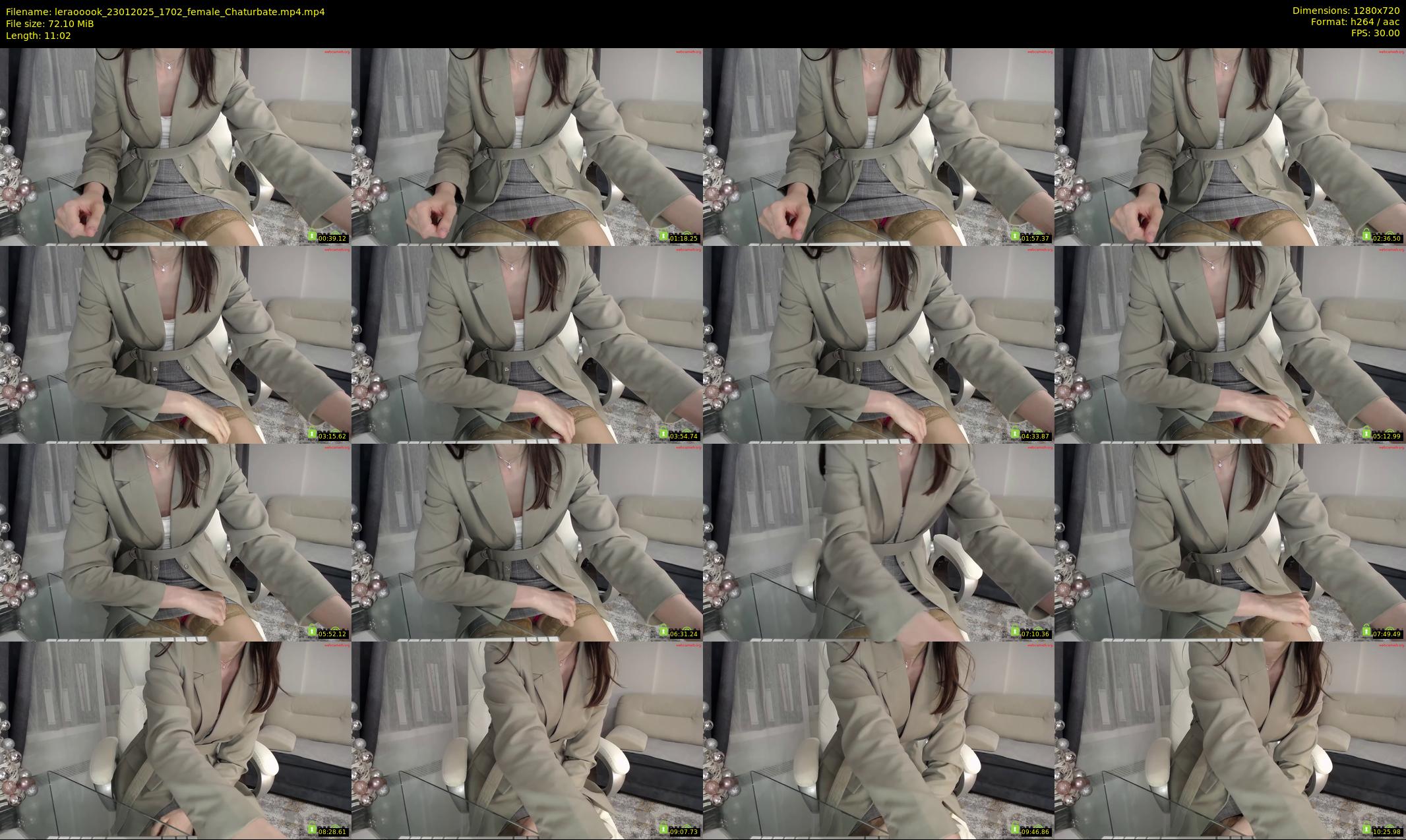leraooook — 12 minute Chaturbate female cam show recording, 720p, Jan 23, 2025